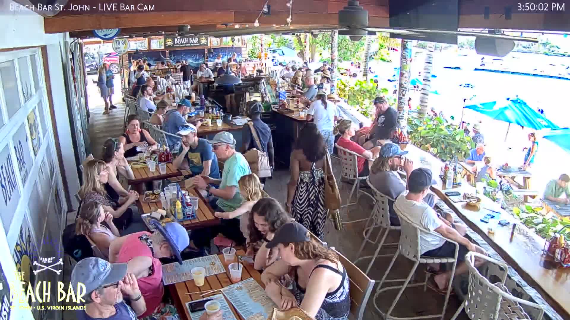 St. John, Cruz Bay The Beach Bar Live Cam - Cruz Bay, St. John, United States Virgin Islands, USA