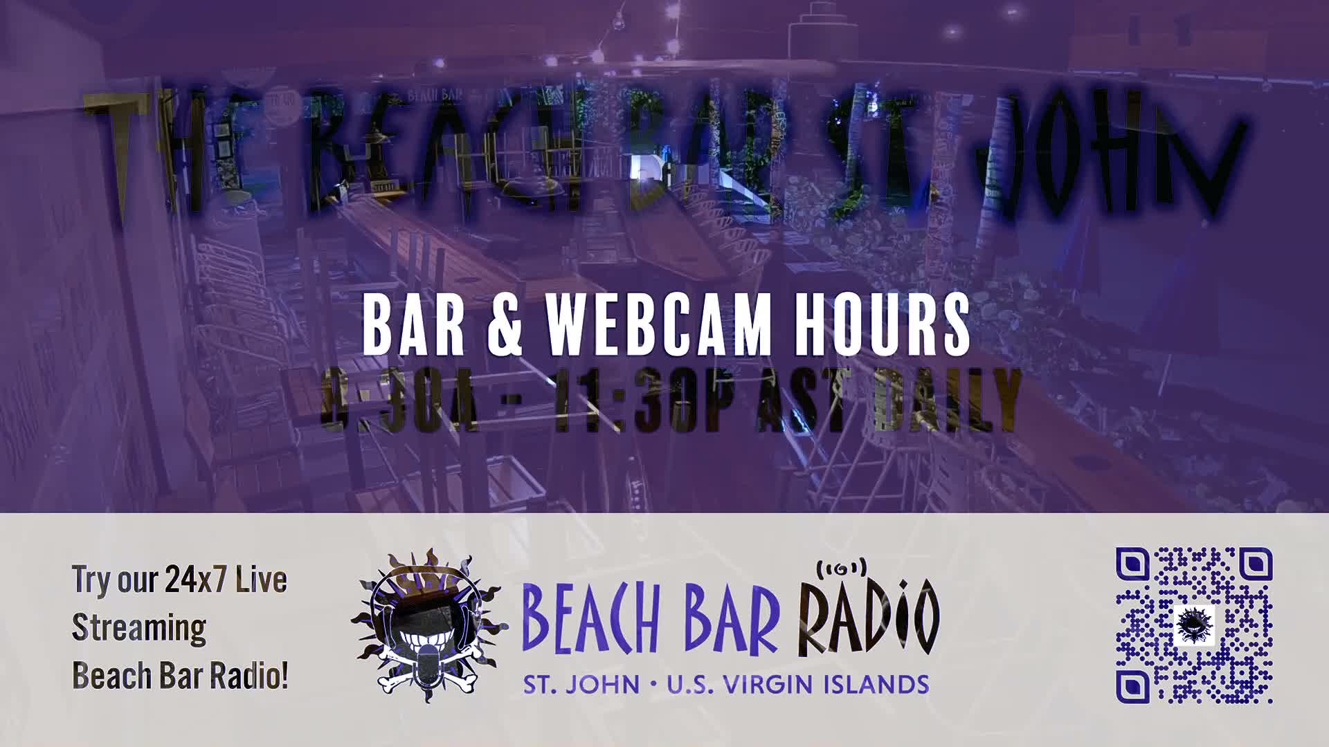 St. John, Cruz Bay The Beach Bar Live Cam - Cruz Bay, St. John, United States Virgin Islands, USA