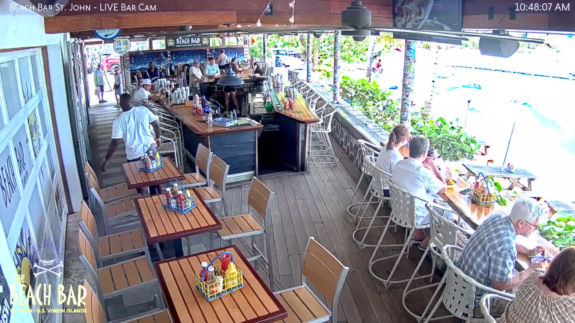 St. John, Cruz Bay The Beach Bar Live Cam - Cruz Bay, St. John, United States Virgin Islands, USA