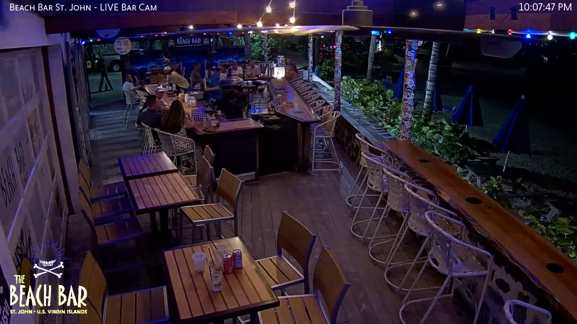 St. John, Cruz Bay The Beach Bar Live Cam - Cruz Bay, St. John, United States Virgin Islands, USA