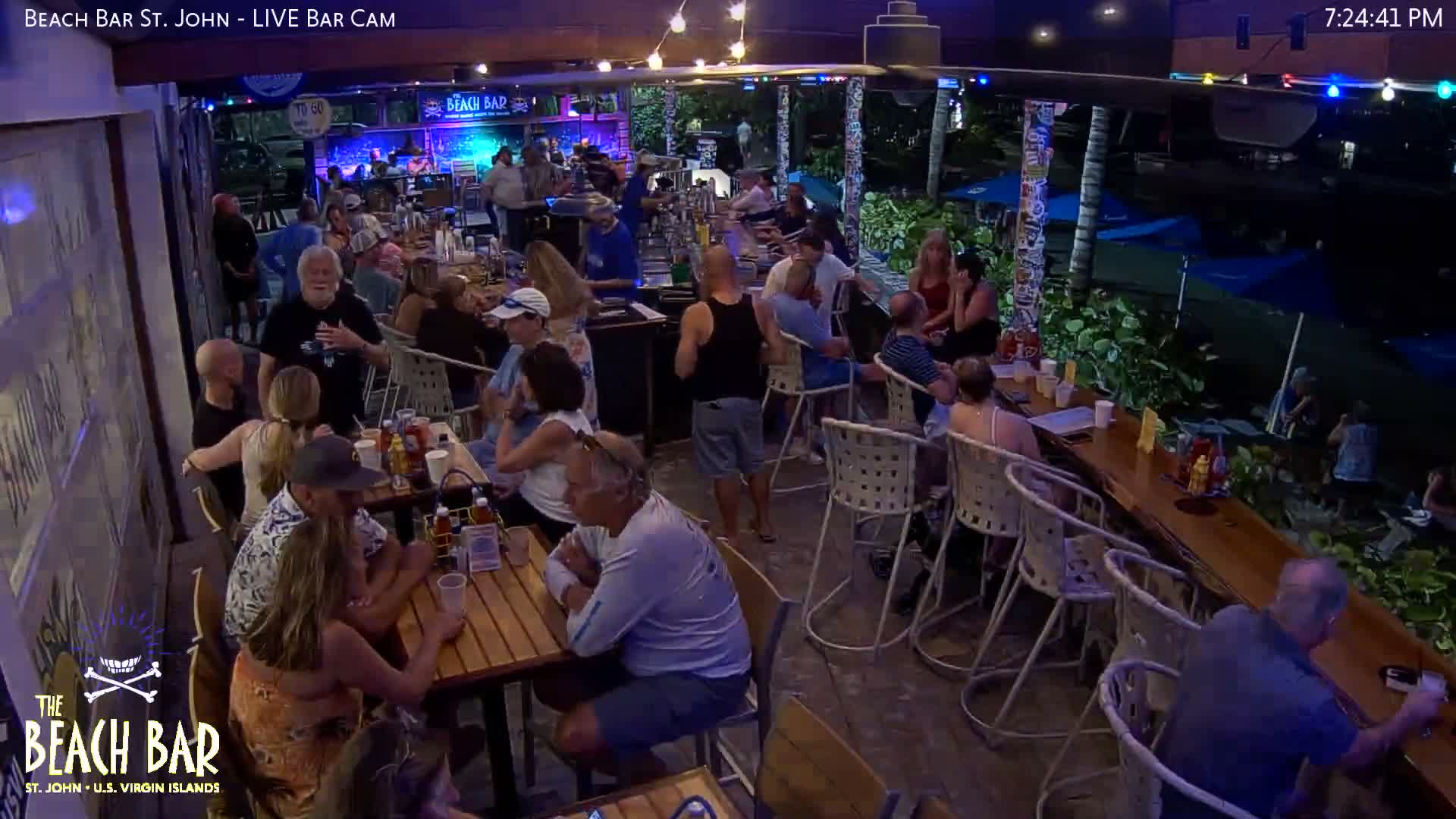 St. John, Cruz Bay The Beach Bar Live Cam - Cruz Bay, St. John, United States Virgin Islands, USA