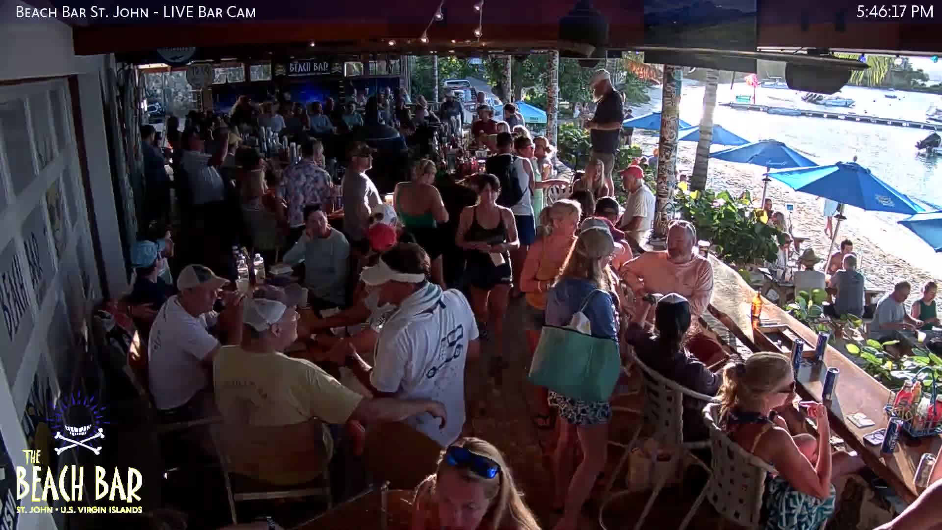 St. John, Cruz Bay The Beach Bar Live Cam - Cruz Bay, St. John, United States Virgin Islands, USA