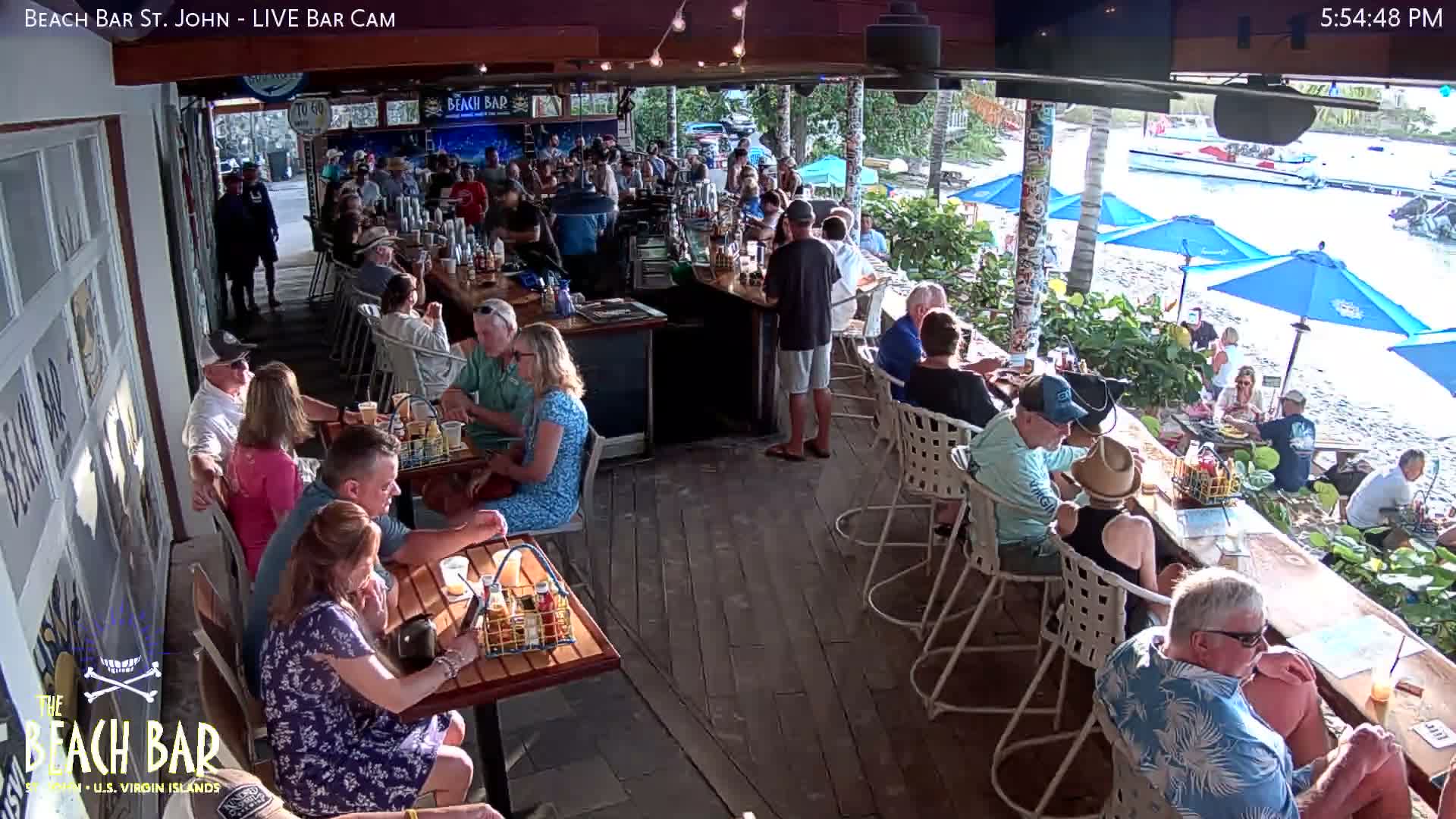 St. John, Cruz Bay The Beach Bar Live Cam - Cruz Bay, St. John, United States Virgin Islands, USA