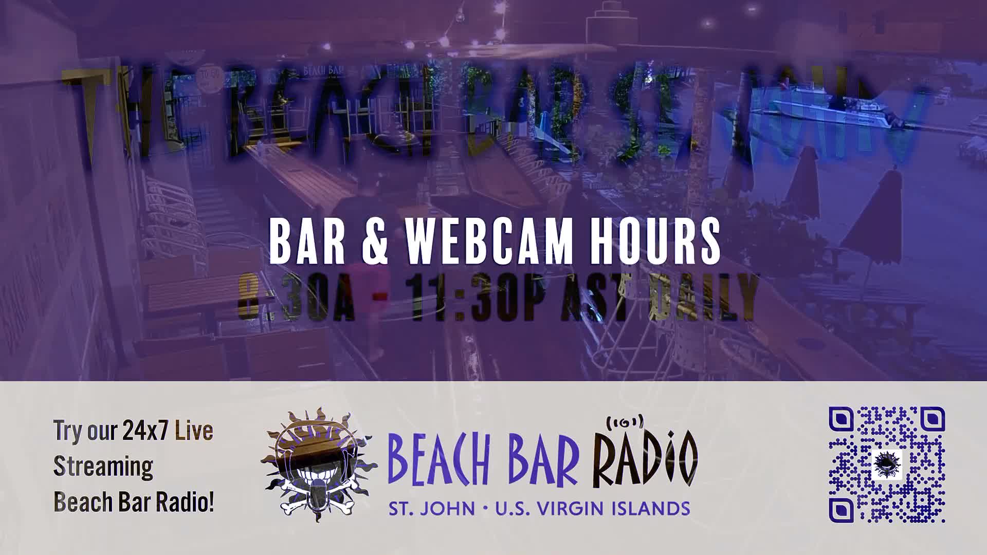 St. John, Cruz Bay The Beach Bar Live Cam - Cruz Bay, St. John, United States Virgin Islands, USA