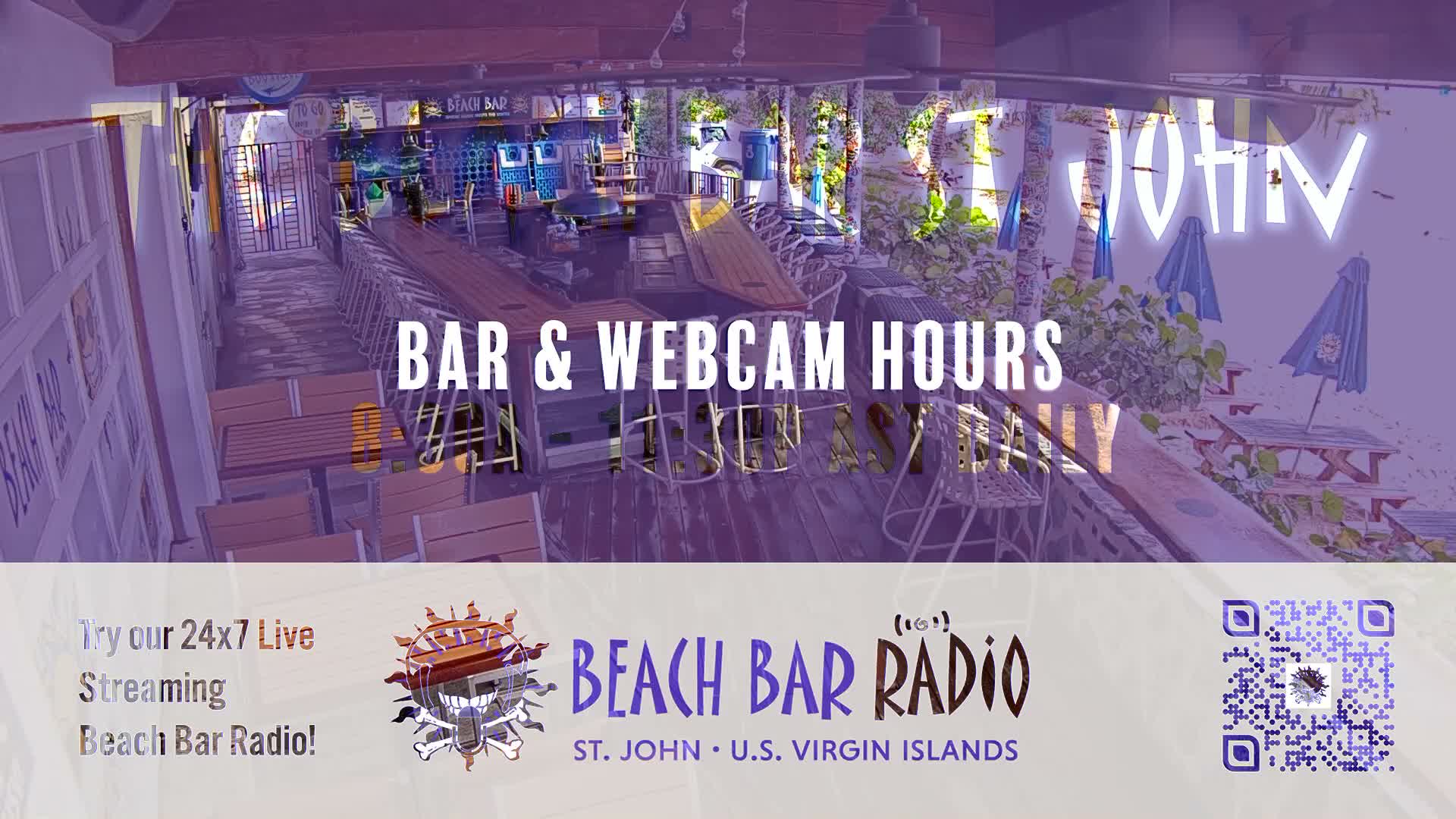 St. John, Cruz Bay The Beach Bar Live Cam - Cruz Bay, St. John, United States Virgin Islands, USA