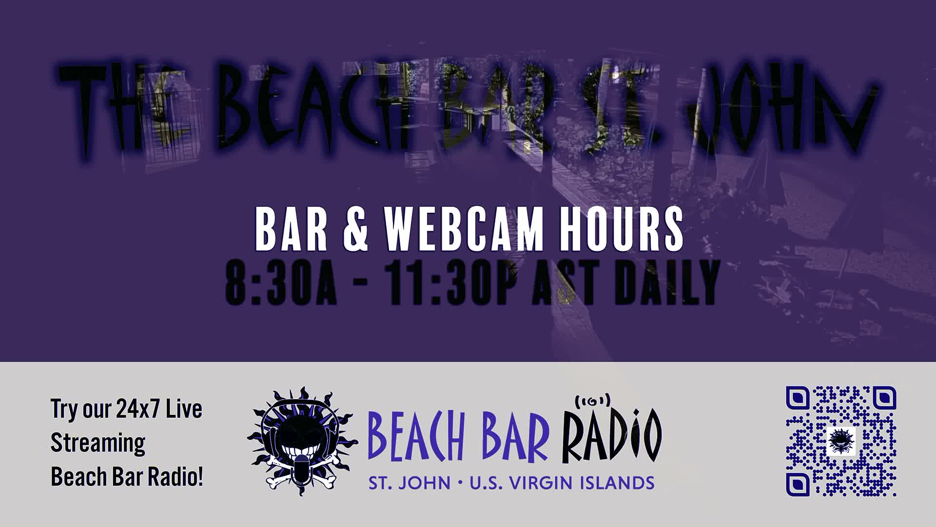 St. John, Cruz Bay The Beach Bar Live Cam - Cruz Bay, St. John, United States Virgin Islands, USA