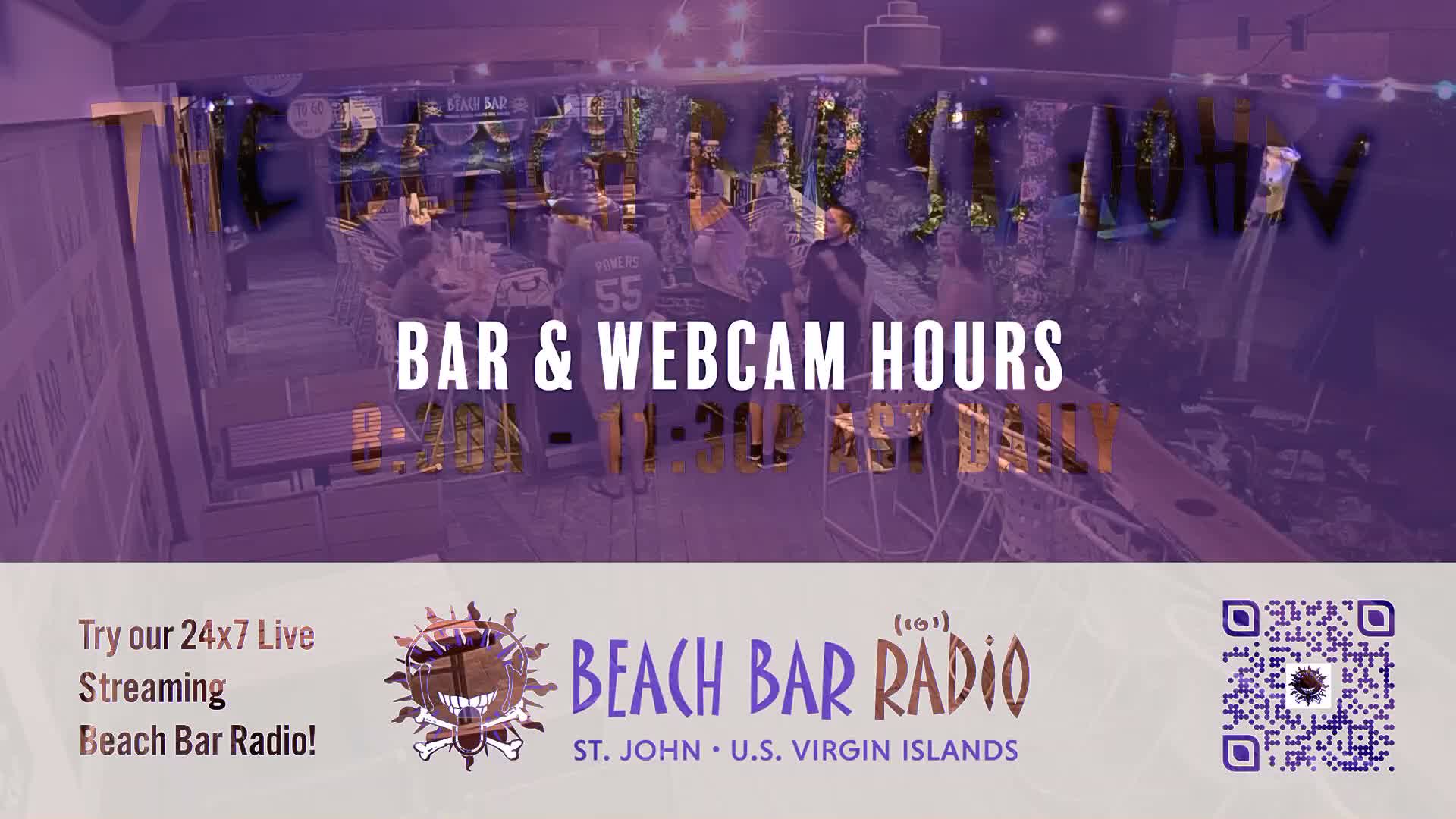 St. John, Cruz Bay The Beach Bar Live Cam - Cruz Bay, St. John, United States Virgin Islands, USA