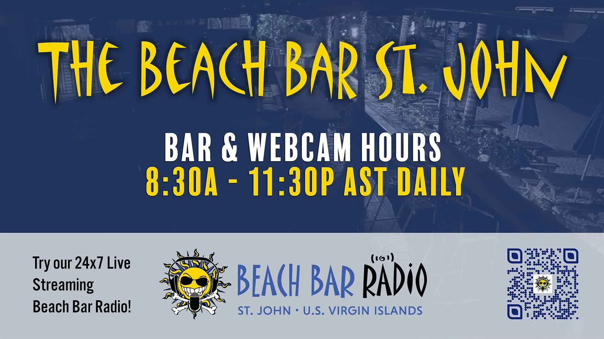 St. John, Cruz Bay The Beach Bar Live Cam - Cruz Bay, St. John, United States Virgin Islands, USA