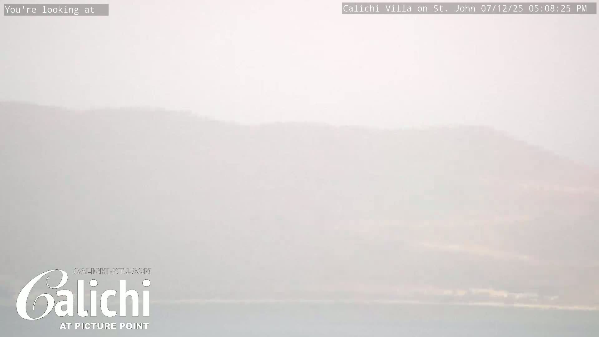 Coral Bay  St. John  & British Virgin Islands View from Calichi Picture Point Live Cam - Coral Bay, St. John,United States Virgin Islands, USA