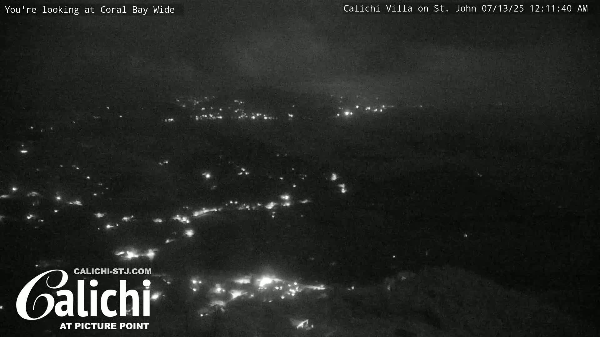 Coral Bay  St. John  & British Virgin Islands View from Calichi Picture Point Live Cam - Coral Bay, St. John,United States Virgin Islands, USA