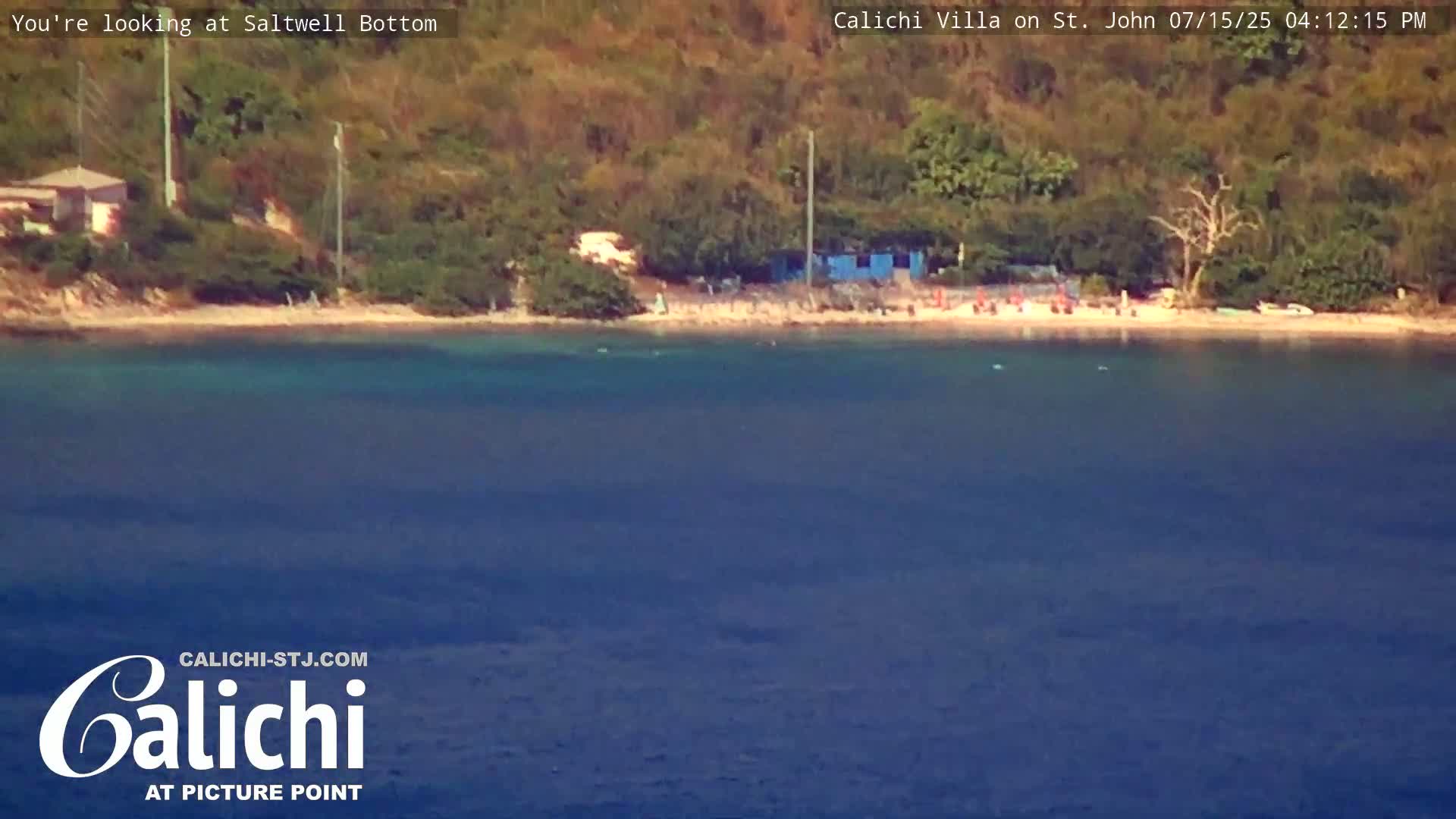 Coral Bay  St. John  & British Virgin Islands View from Calichi Picture Point Live Cam - Coral Bay, St. John,United States Virgin Islands, USA