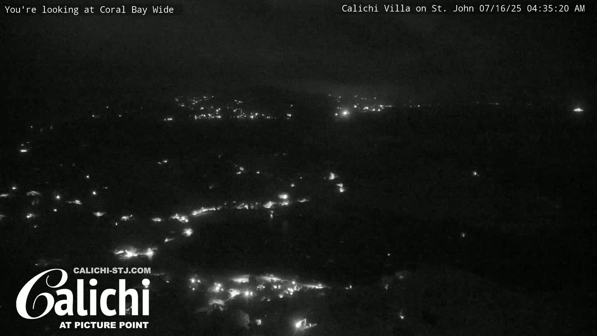 Coral Bay  St. John  & British Virgin Islands View from Calichi Picture Point Live Cam - Coral Bay, St. John,United States Virgin Islands, USA