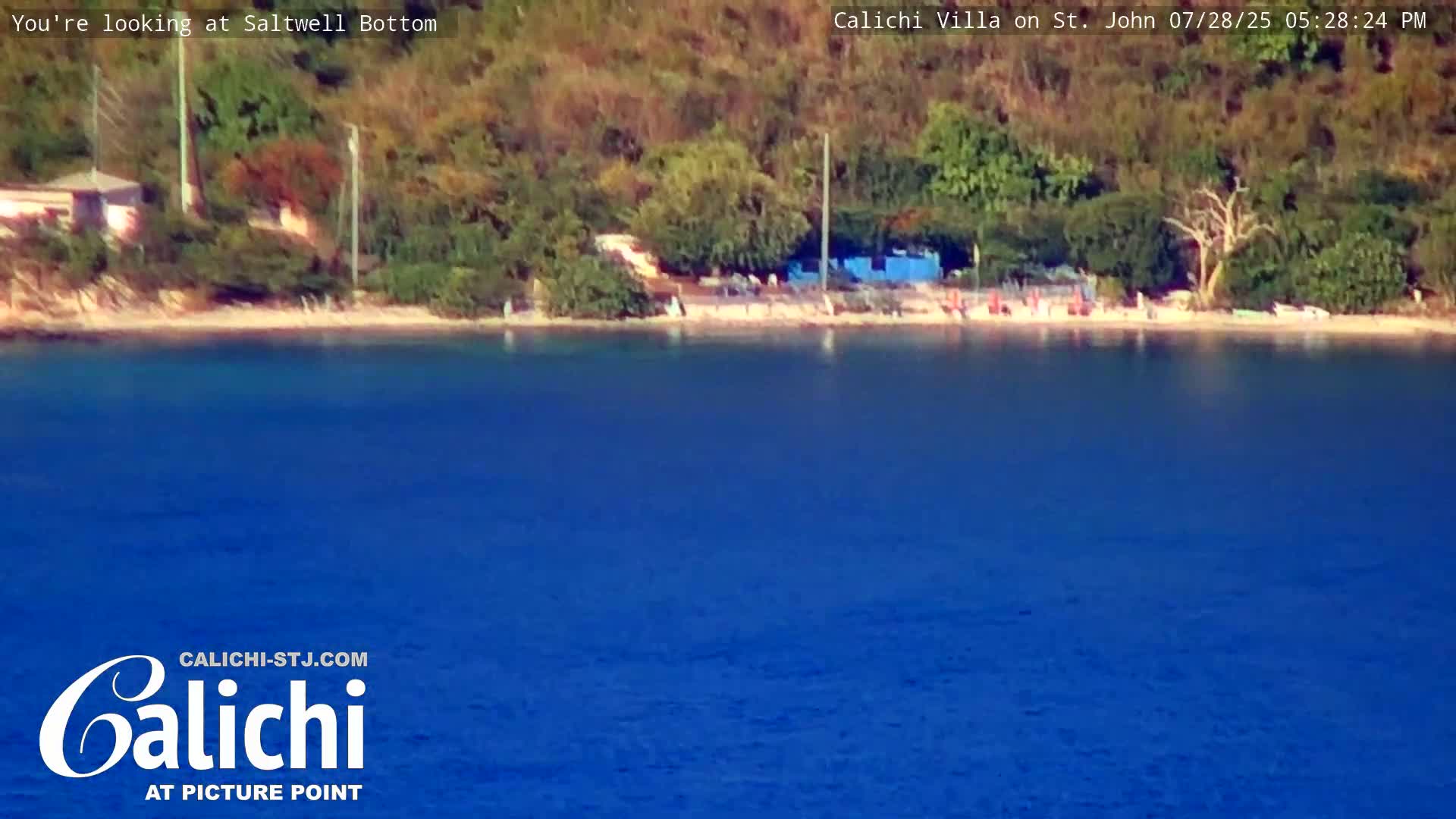 Coral Bay  St. John  & British Virgin Islands View from Calichi Picture Point Live Cam - Coral Bay, St. John,United States Virgin Islands, USA