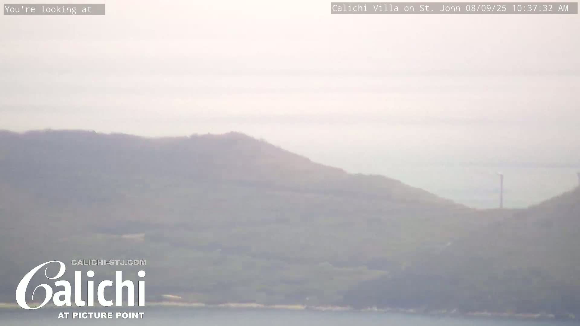 Coral Bay  St. John  & British Virgin Islands View from Calichi Picture Point Live Cam - Coral Bay, St. John,United States Virgin Islands, USA
