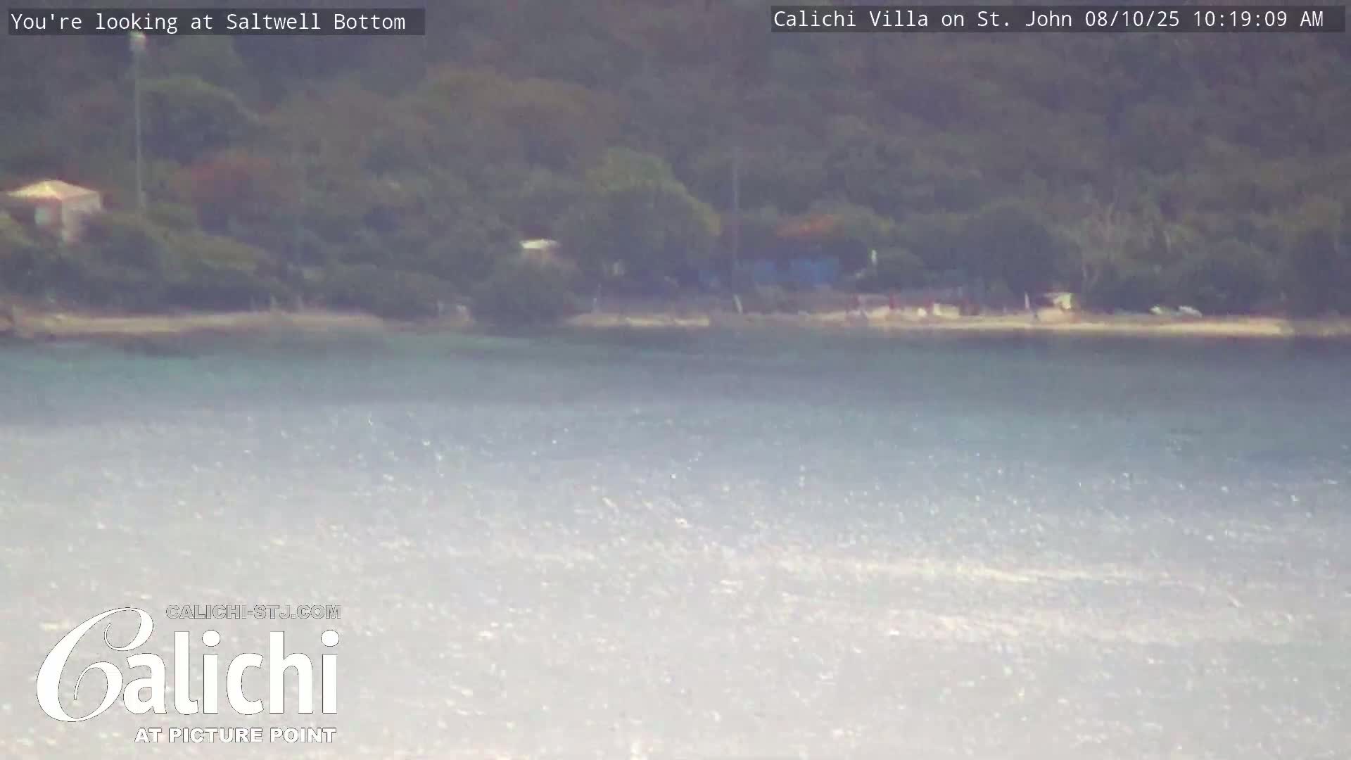 Coral Bay  St. John  & British Virgin Islands View from Calichi Picture Point Live Cam - Coral Bay, St. John,United States Virgin Islands, USA