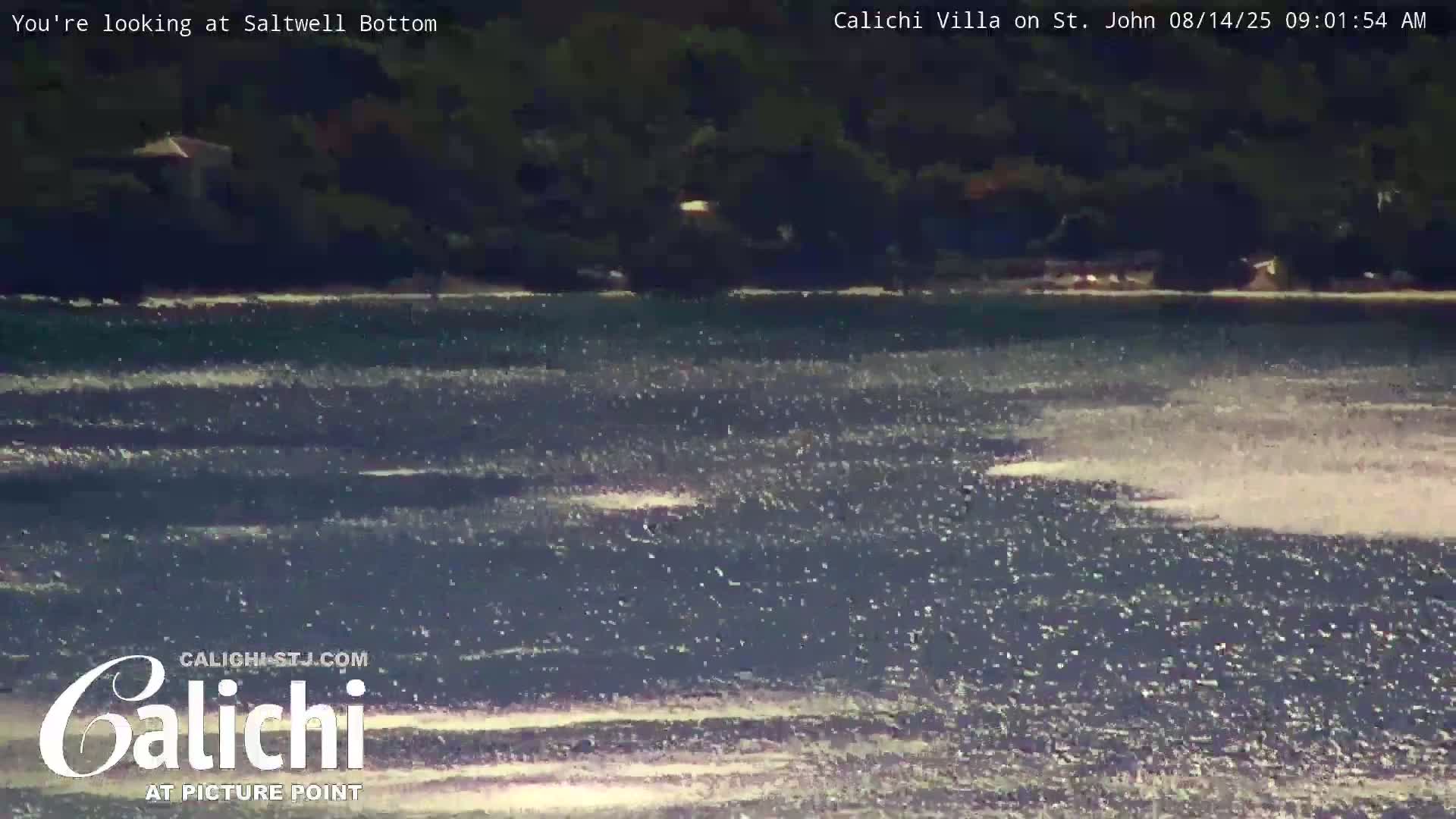 Coral Bay  St. John  & British Virgin Islands View from Calichi Picture Point Live Cam - Coral Bay, St. John,United States Virgin Islands, USA