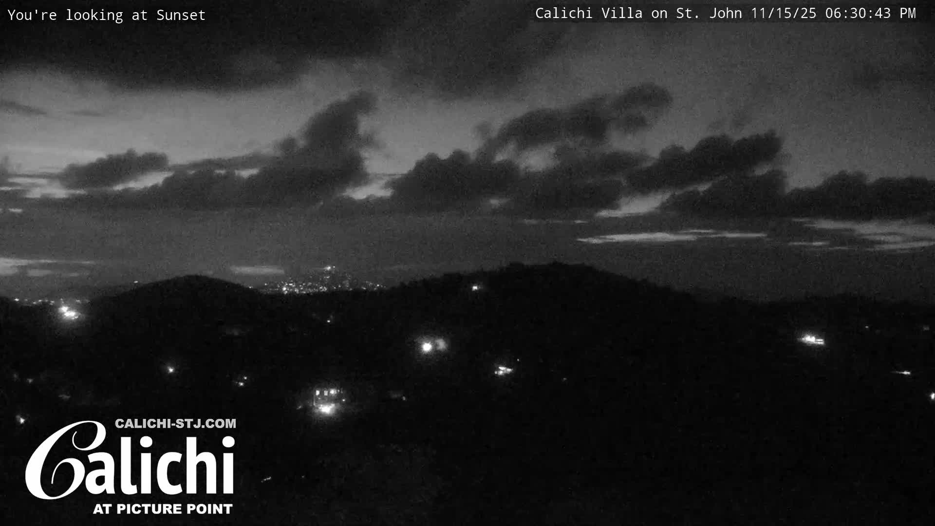 Coral Bay  St. John  & British Virgin Islands View from Calichi Picture Point Live Cam - Coral Bay, St. John,United States Virgin Islands, USA