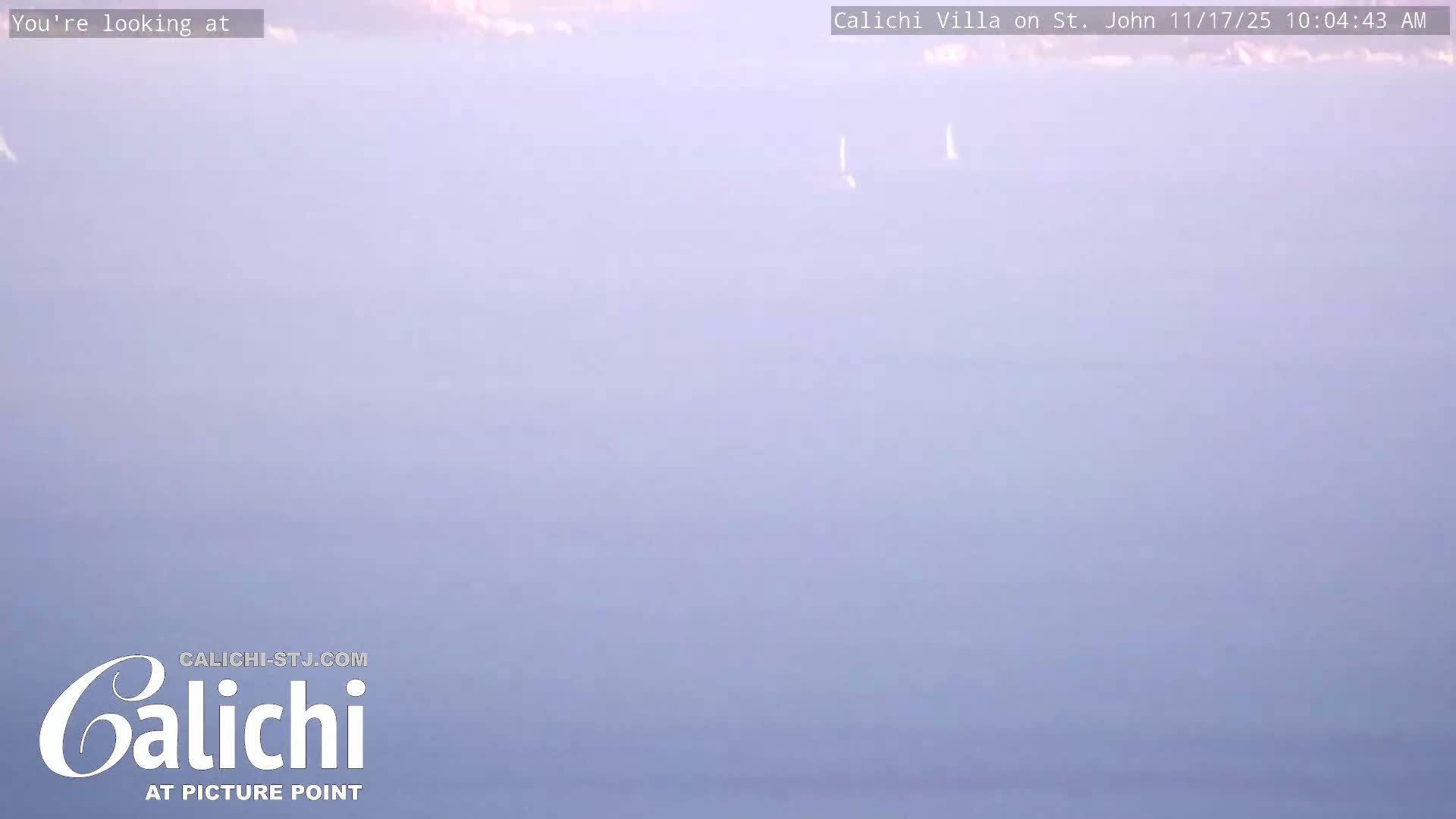 Coral Bay  St. John  & British Virgin Islands View from Calichi Picture Point Live Cam - Coral Bay, St. John,United States Virgin Islands, USA