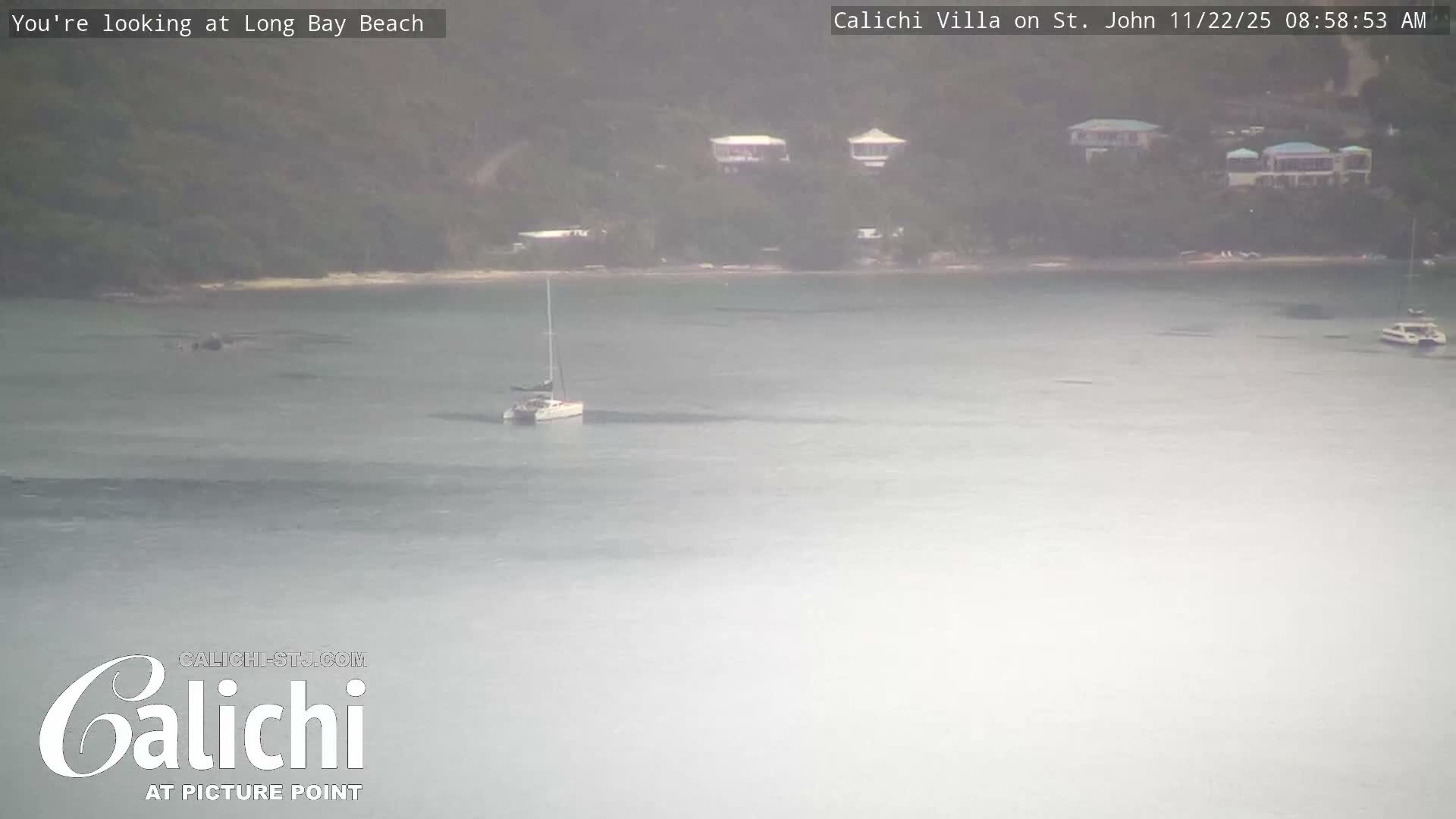 Coral Bay  St. John  & British Virgin Islands View from Calichi Picture Point Live Cam - Coral Bay, St. John,United States Virgin Islands, USA