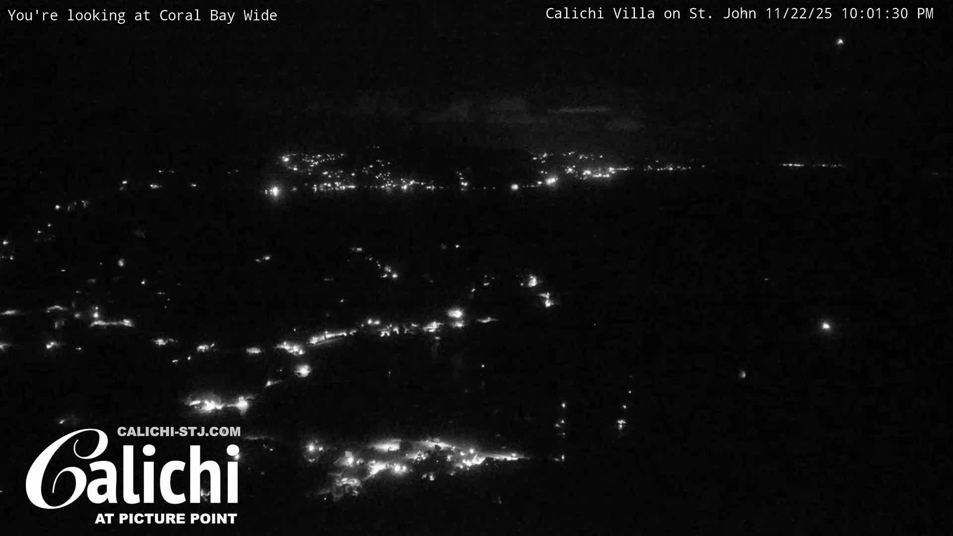 Coral Bay  St. John  & British Virgin Islands View from Calichi Picture Point Live Cam - Coral Bay, St. John,United States Virgin Islands, USA