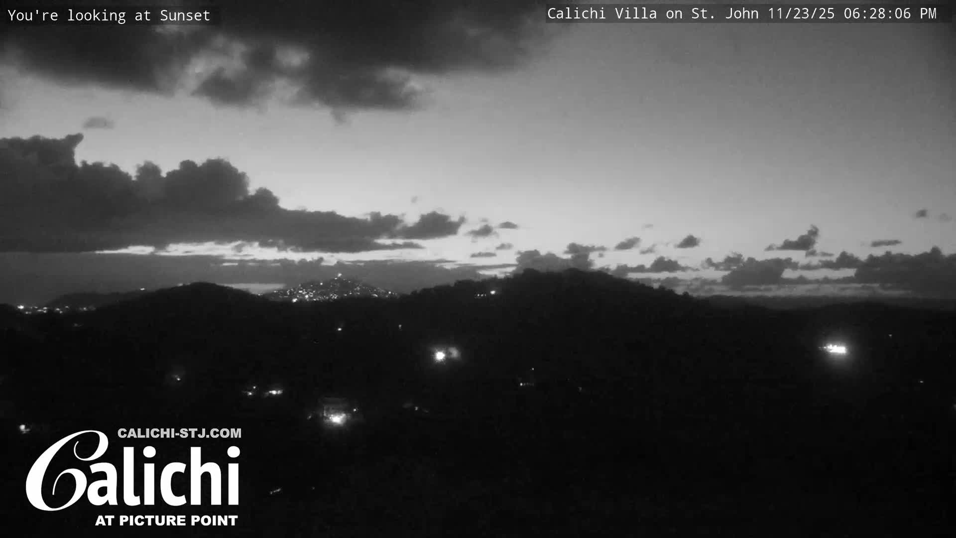 Coral Bay  St. John  & British Virgin Islands View from Calichi Picture Point Live Cam - Coral Bay, St. John,United States Virgin Islands, USA