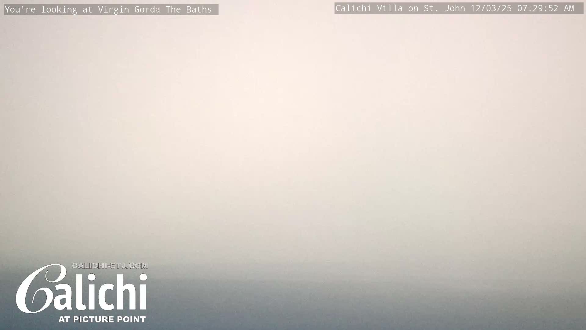 Coral Bay  St. John  & British Virgin Islands View from Calichi Picture Point Live Cam - Coral Bay, St. John,United States Virgin Islands, USA