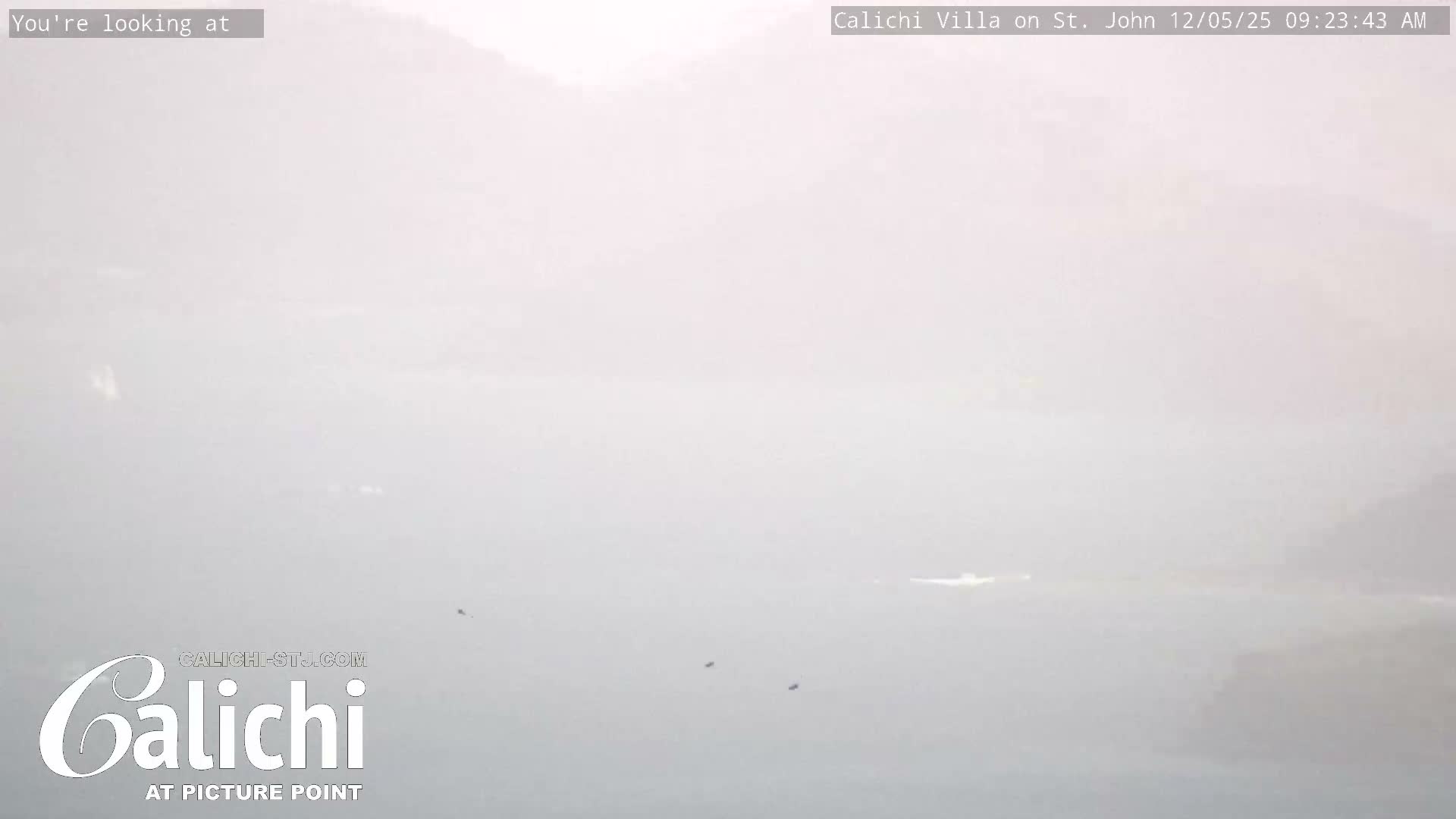 Coral Bay  St. John  & British Virgin Islands View from Calichi Picture Point Live Cam - Coral Bay, St. John,United States Virgin Islands, USA