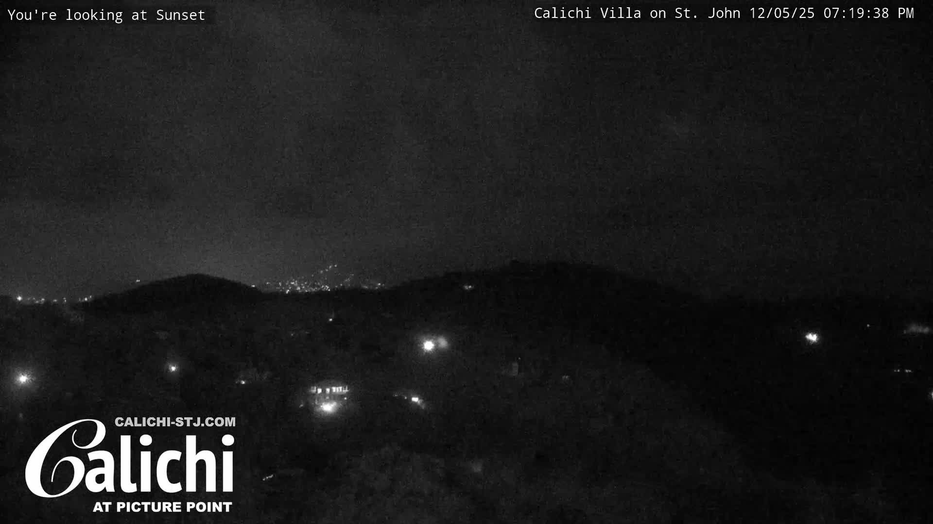 Coral Bay  St. John  & British Virgin Islands View from Calichi Picture Point Live Cam - Coral Bay, St. John,United States Virgin Islands, USA