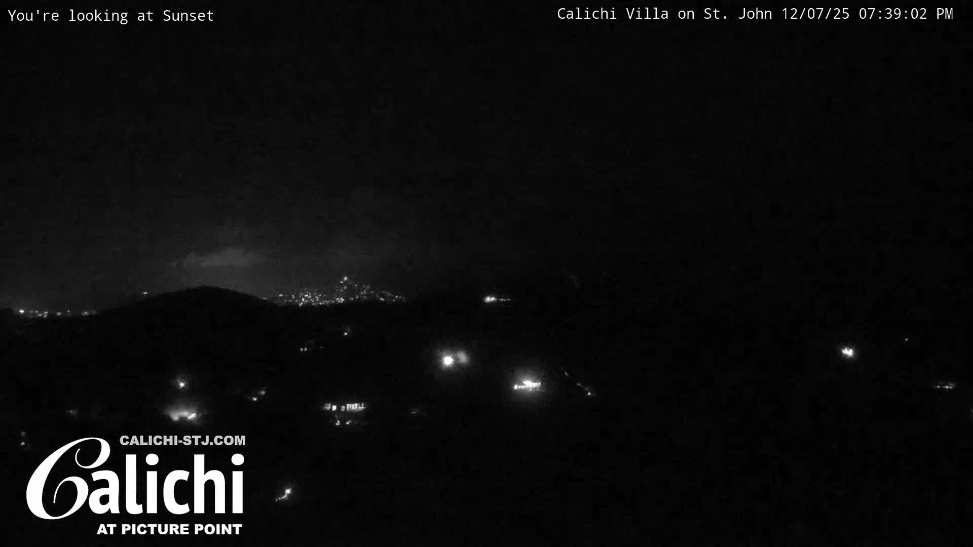 Coral Bay  St. John  & British Virgin Islands View from Calichi Picture Point Live Cam - Coral Bay, St. John,United States Virgin Islands, USA