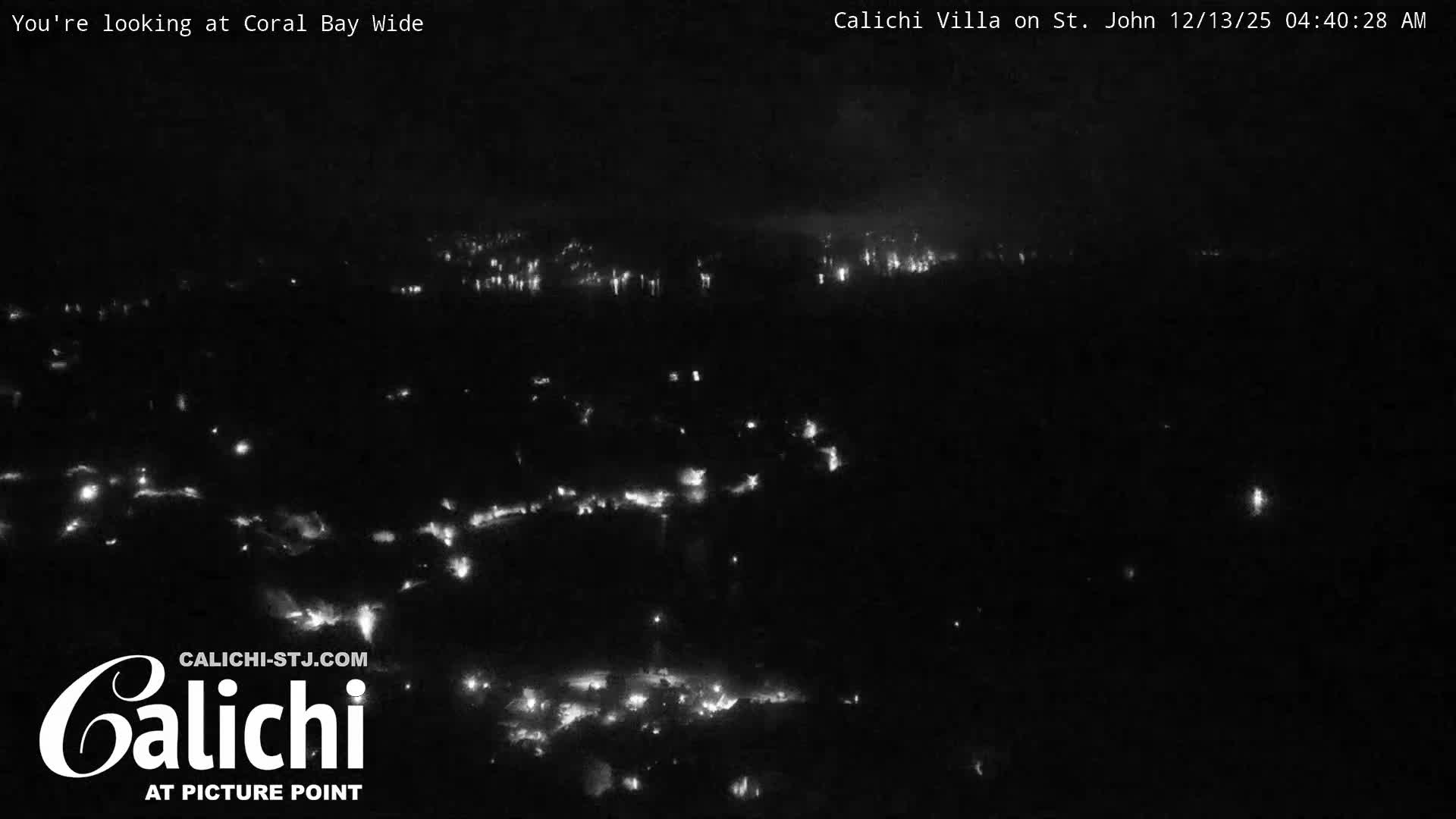 Coral Bay  St. John  & British Virgin Islands View from Calichi Picture Point Live Cam - Coral Bay, St. John,United States Virgin Islands, USA