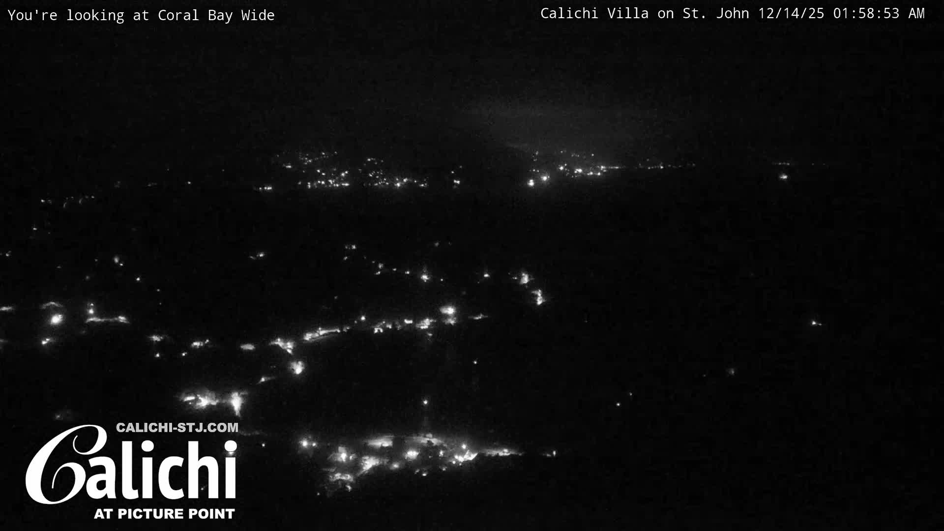 Coral Bay  St. John  & British Virgin Islands View from Calichi Picture Point Live Cam - Coral Bay, St. John,United States Virgin Islands, USA