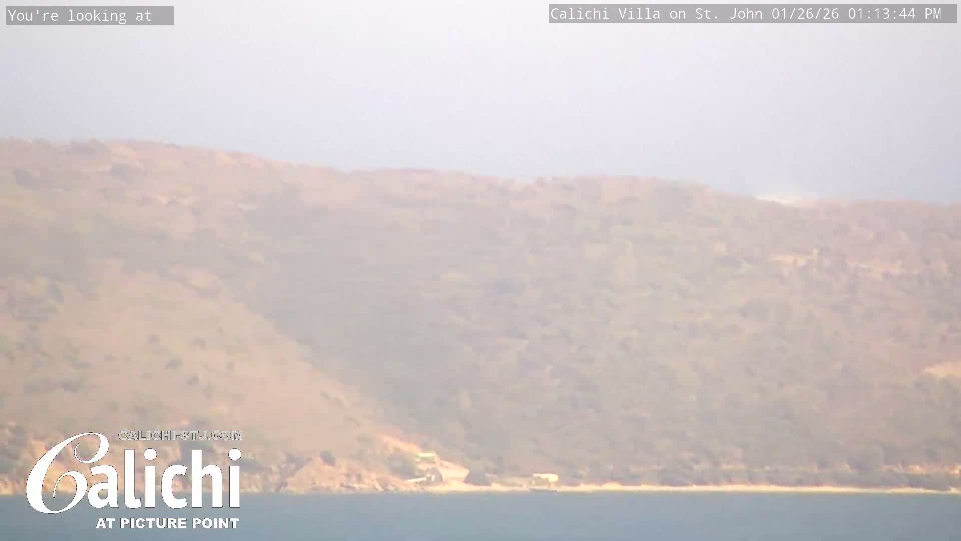 Coral Bay  St. John  & British Virgin Islands View from Calichi Picture Point Live Cam - Coral Bay, St. John,United States Virgin Islands, USA