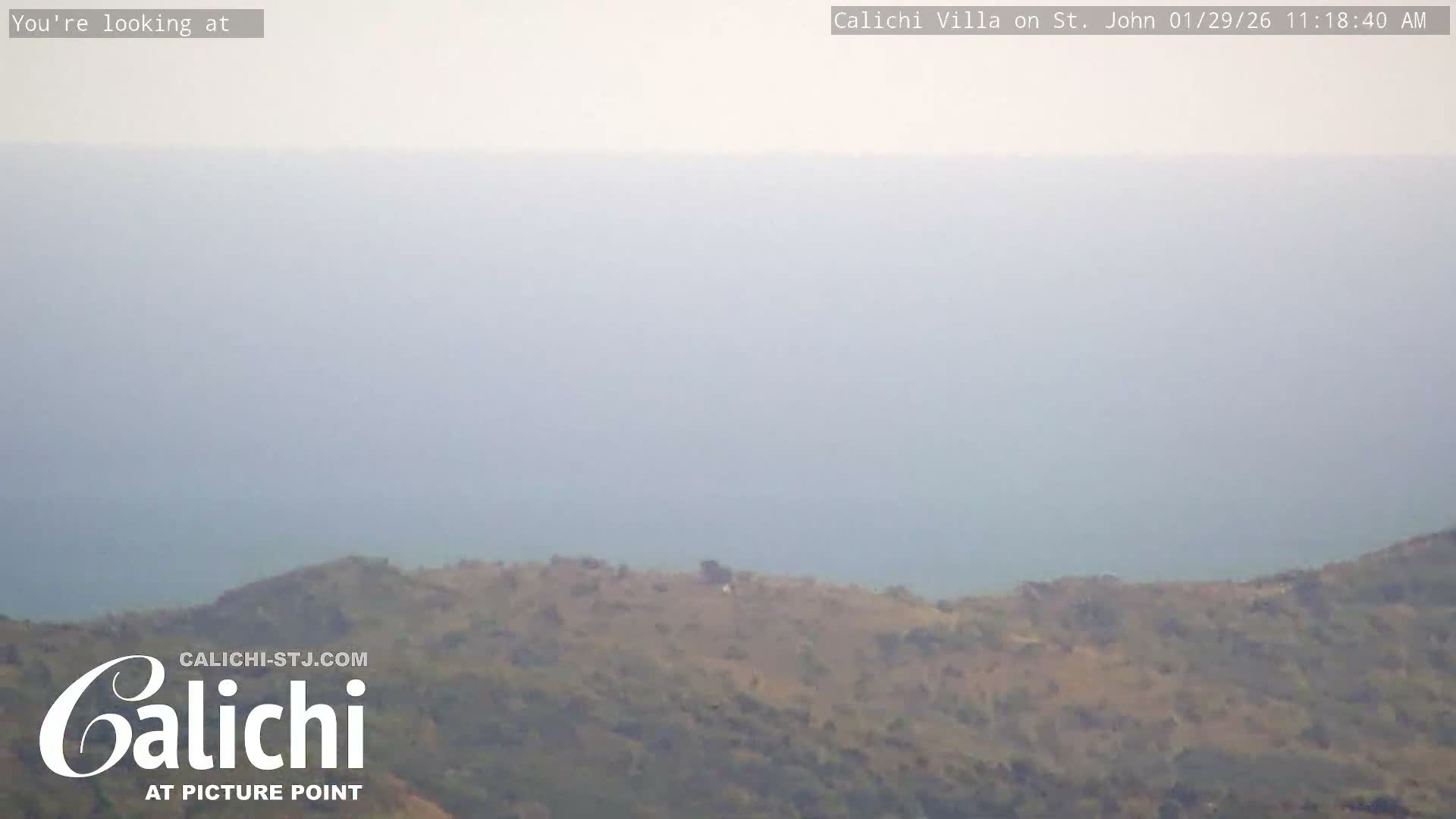 Coral Bay  St. John  & British Virgin Islands View from Calichi Picture Point Live Cam - Coral Bay, St. John,United States Virgin Islands, USA