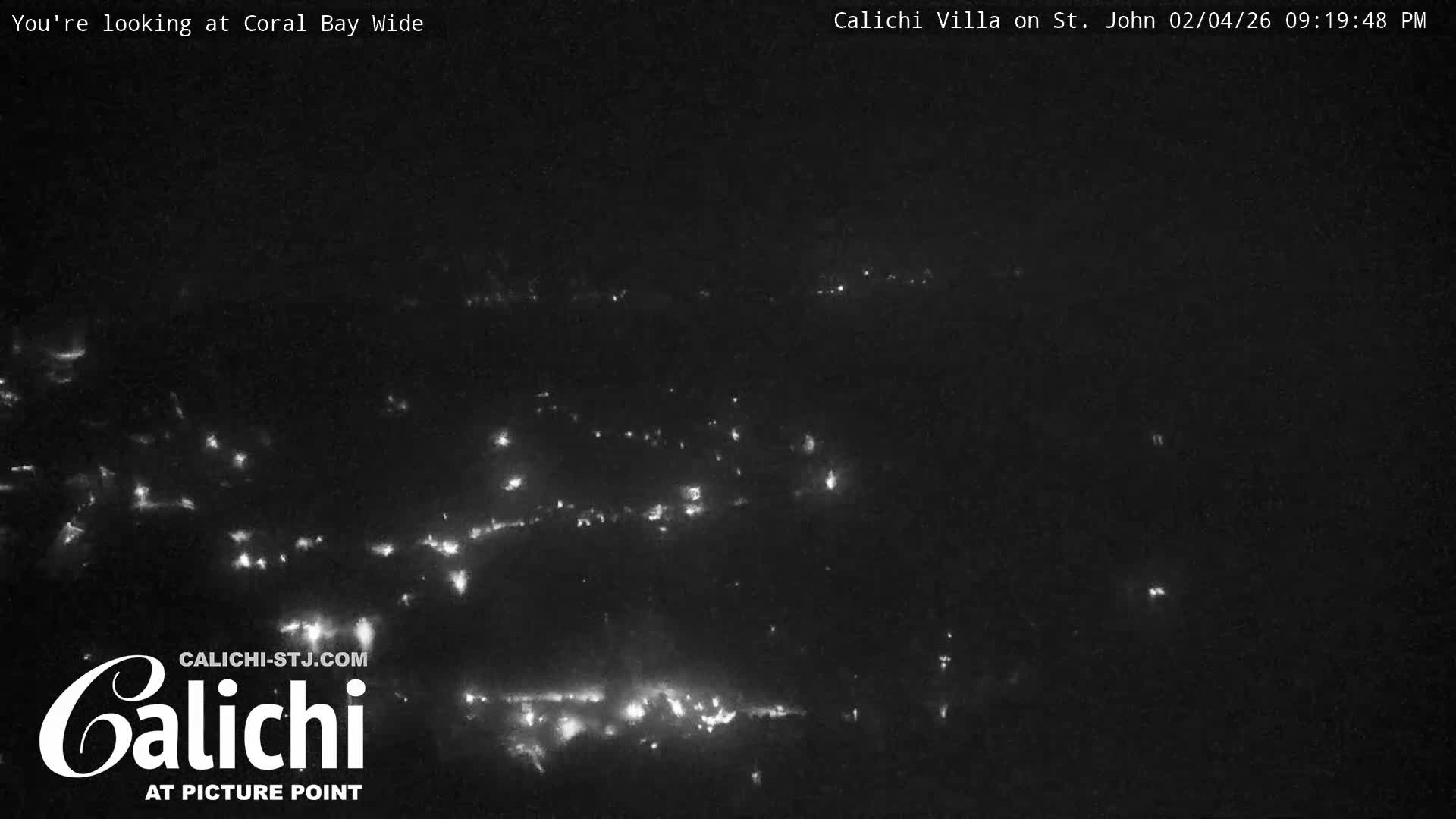 Coral Bay  St. John  & British Virgin Islands View from Calichi Picture Point Live Cam - Coral Bay, St. John,United States Virgin Islands, USA