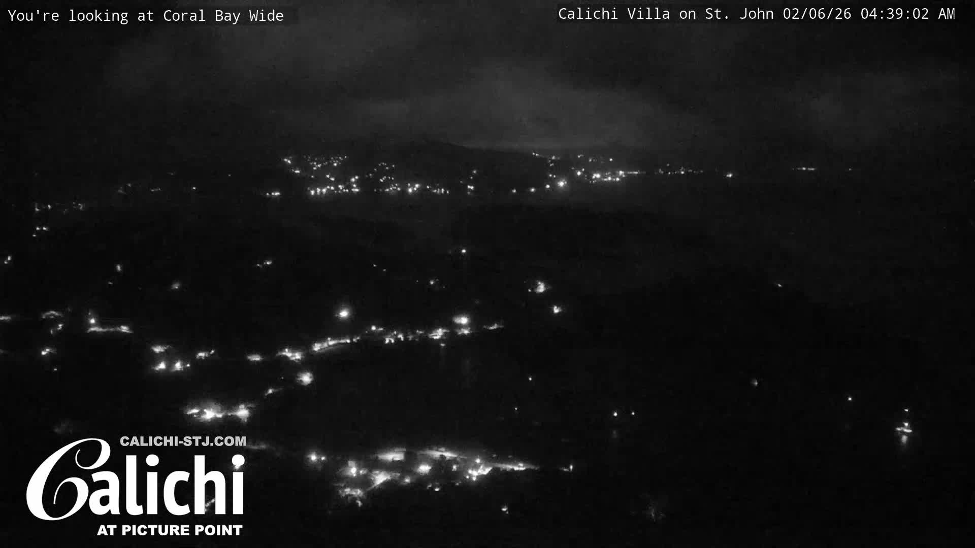 Coral Bay  St. John  & British Virgin Islands View from Calichi Picture Point Live Cam - Coral Bay, St. John,United States Virgin Islands, USA