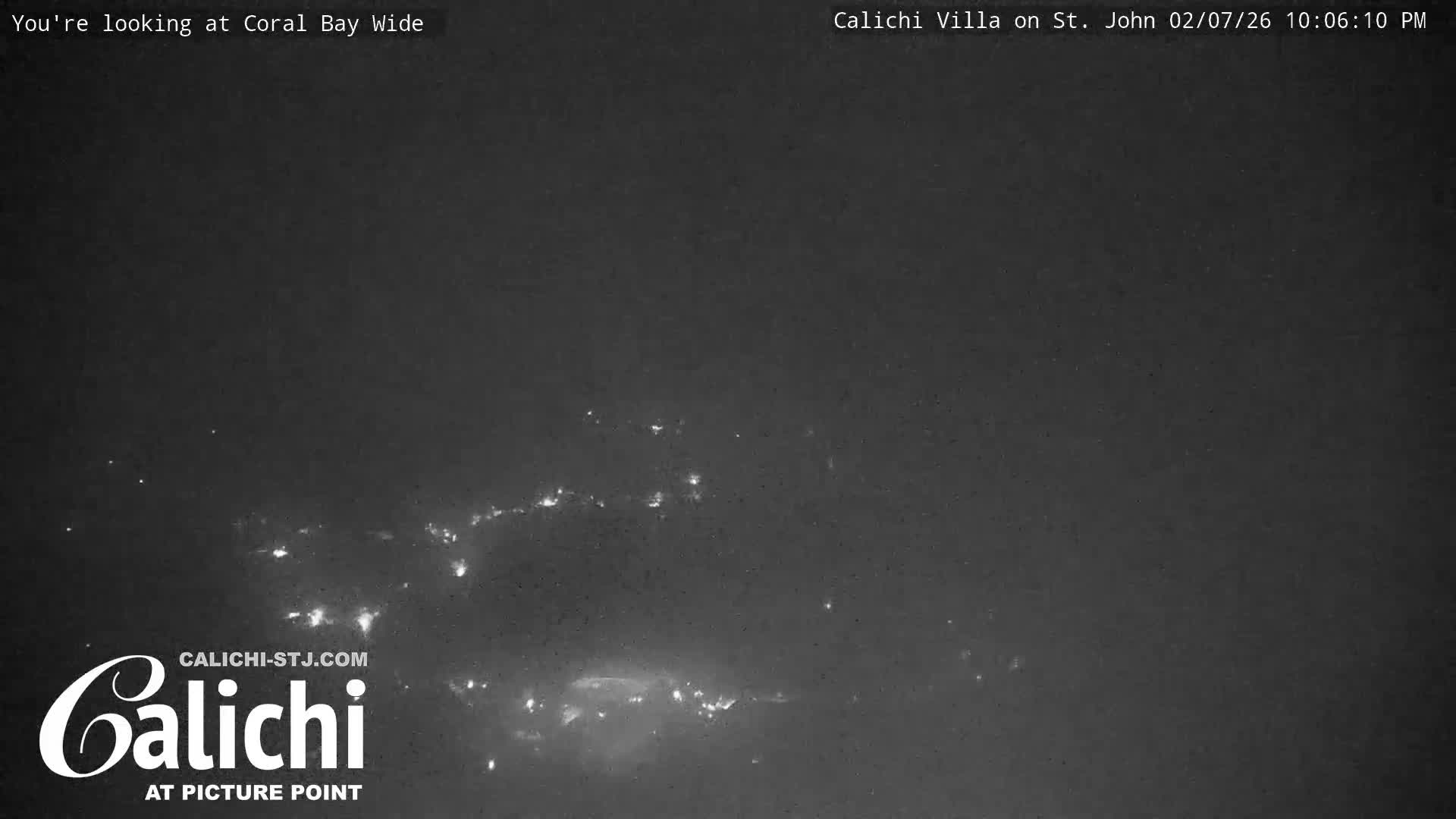 Coral Bay  St. John  & British Virgin Islands View from Calichi Picture Point Live Cam - Coral Bay, St. John,United States Virgin Islands, USA