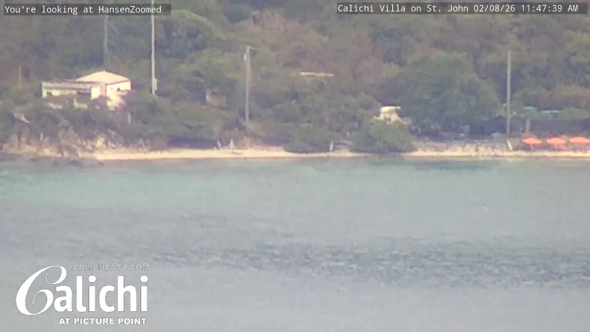 Coral Bay  St. John  & British Virgin Islands View from Calichi Picture Point Live Cam - Coral Bay, St. John,United States Virgin Islands, USA