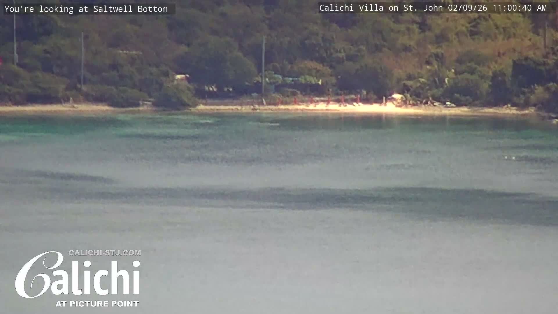 Coral Bay  St. John  & British Virgin Islands View from Calichi Picture Point Live Cam - Coral Bay, St. John,United States Virgin Islands, USA