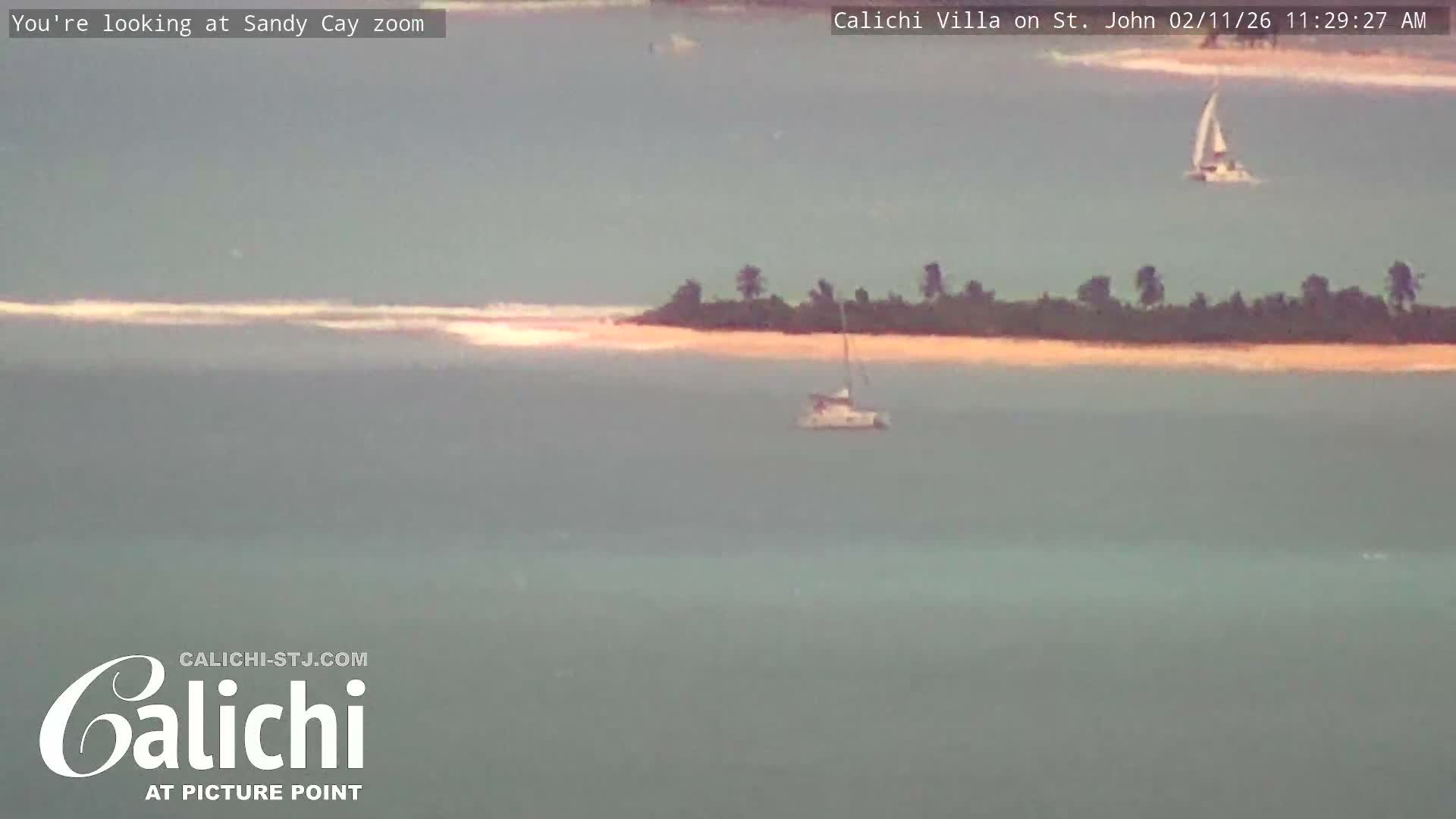 Coral Bay  St. John  & British Virgin Islands View from Calichi Picture Point Live Cam - Coral Bay, St. John,United States Virgin Islands, USA