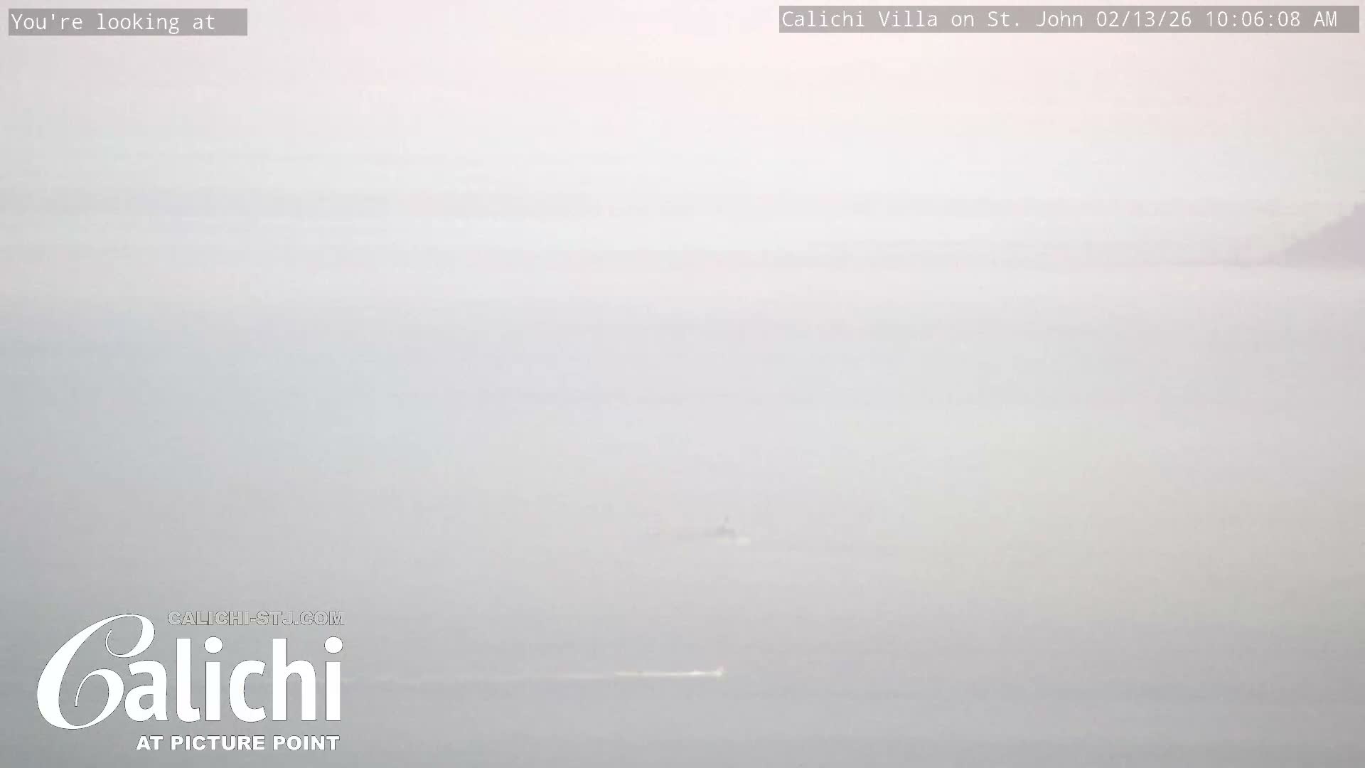 Coral Bay  St. John  & British Virgin Islands View from Calichi Picture Point Live Cam - Coral Bay, St. John,United States Virgin Islands, USA