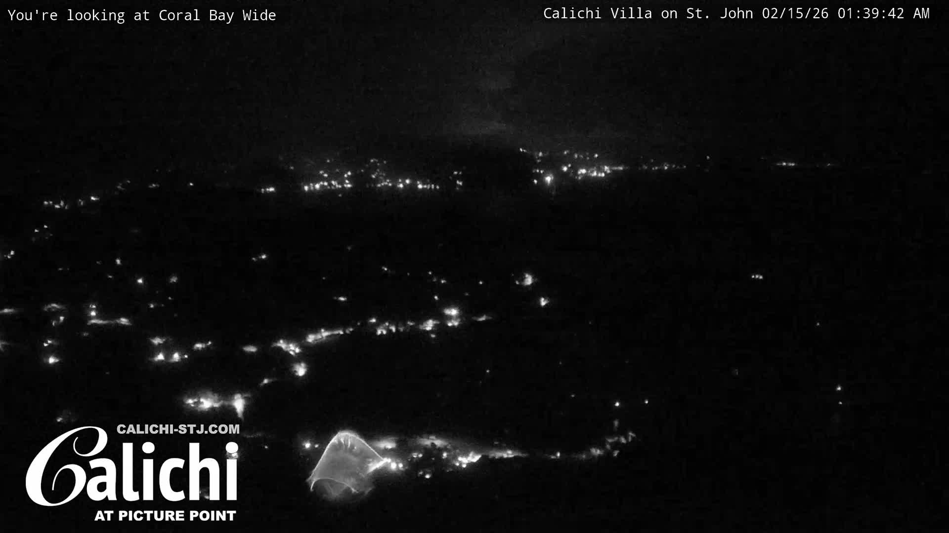 Coral Bay  St. John  & British Virgin Islands View from Calichi Picture Point Live Cam - Coral Bay, St. John,United States Virgin Islands, USA