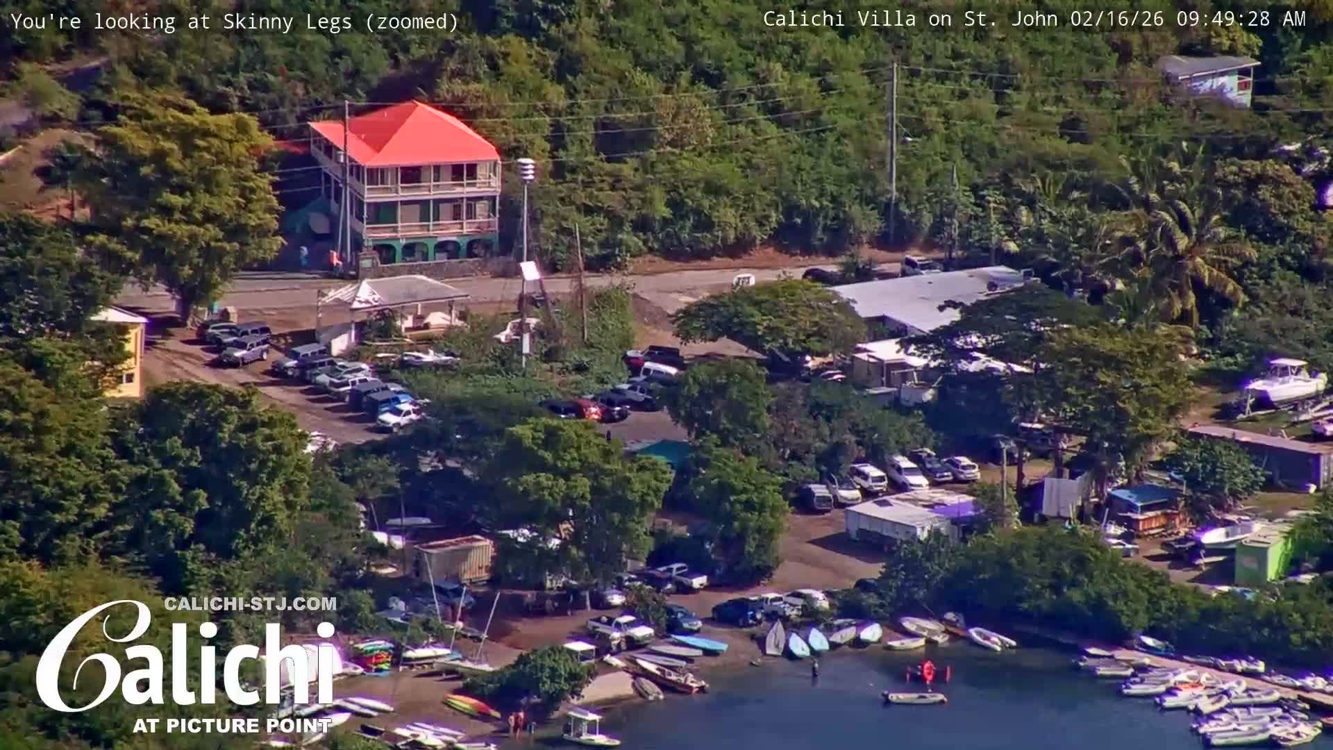 Coral Bay  St. John  & British Virgin Islands View from Calichi Picture Point Live Cam - Coral Bay, St. John,United States Virgin Islands, USA