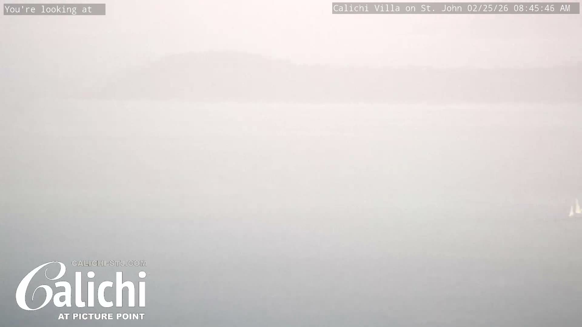 Coral Bay  St. John  & British Virgin Islands View from Calichi Picture Point Live Cam - Coral Bay, St. John,United States Virgin Islands, USA