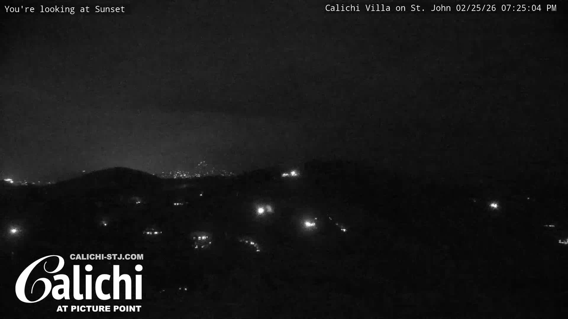 Coral Bay  St. John  & British Virgin Islands View from Calichi Picture Point Live Cam - Coral Bay, St. John,United States Virgin Islands, USA