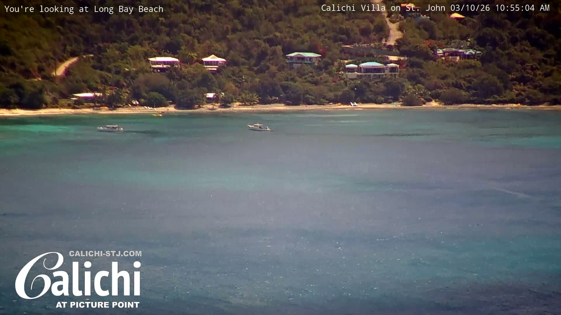 Coral Bay  St. John  & British Virgin Islands View from Calichi Picture Point Live Cam - Coral Bay, St. John,United States Virgin Islands, USA