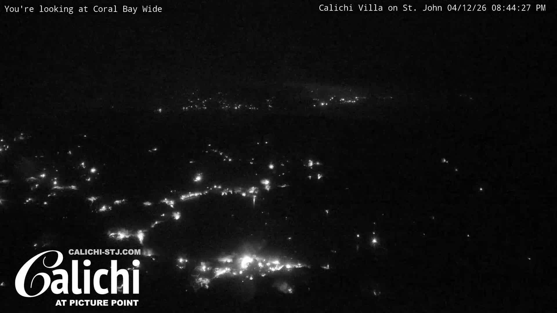 Coral Bay  St. John  & British Virgin Islands View from Calichi Picture Point Live Cam - Coral Bay, St. John,United States Virgin Islands, USA