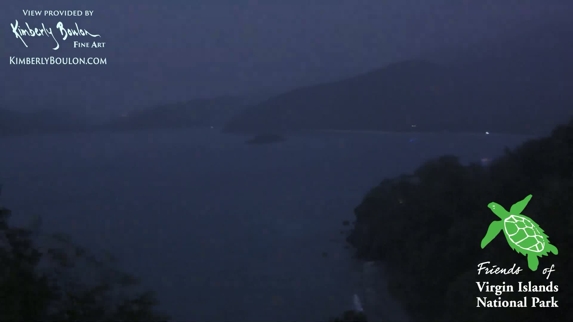 St. John, Cinnamon, Maho, and Francis Bays from Windswept Point Live Cam - Central, St. John, United States Virgin Islands, USA