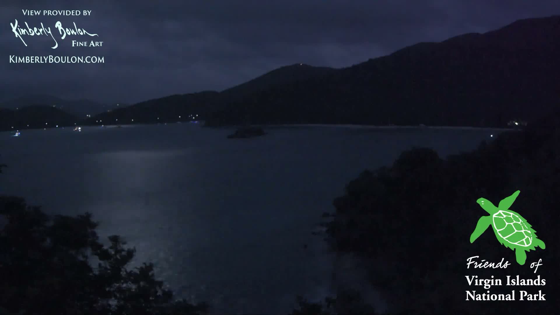 St. John, Cinnamon, Maho, and Francis Bays from Windswept Point Live Cam - Central, St. John, United States Virgin Islands, USA