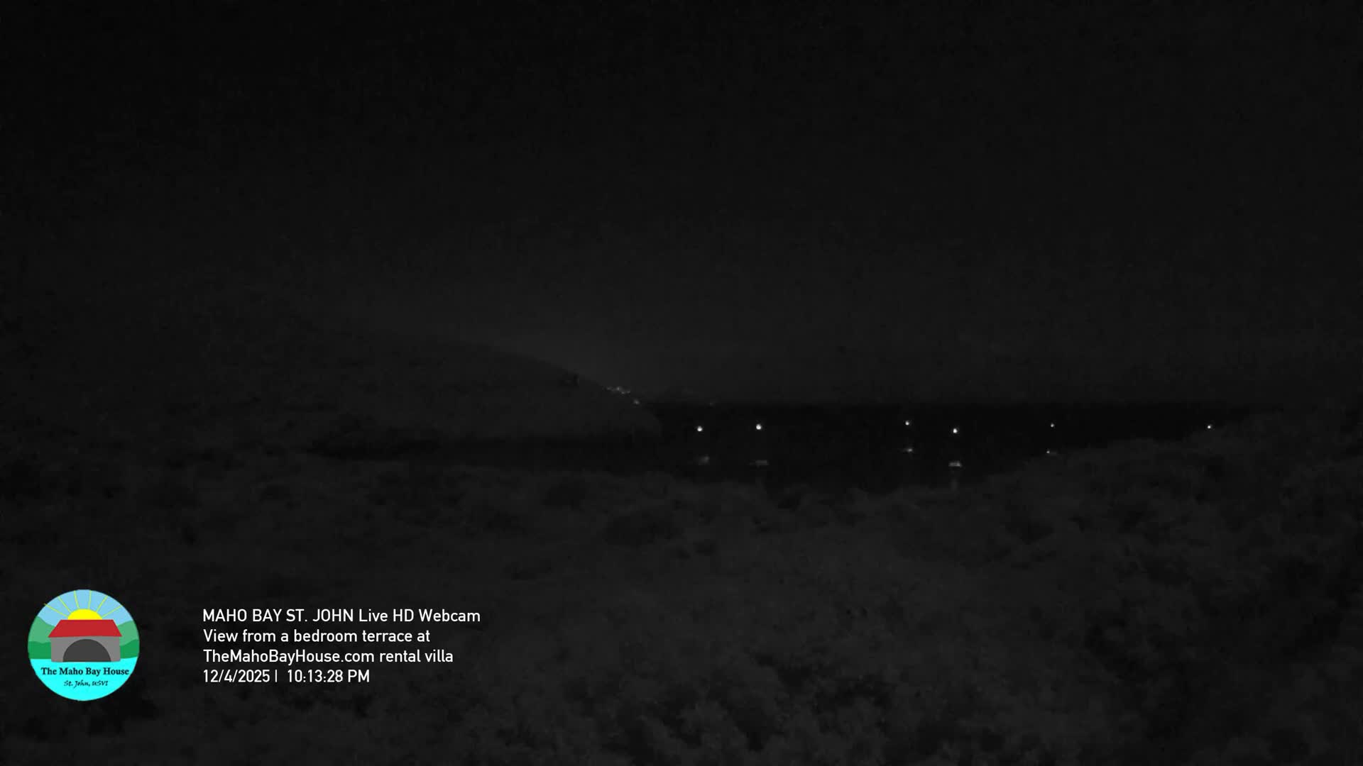 St. John, Maho Bay Skyline Live Cam - Central, St. John, United States Virgin Islands, USA