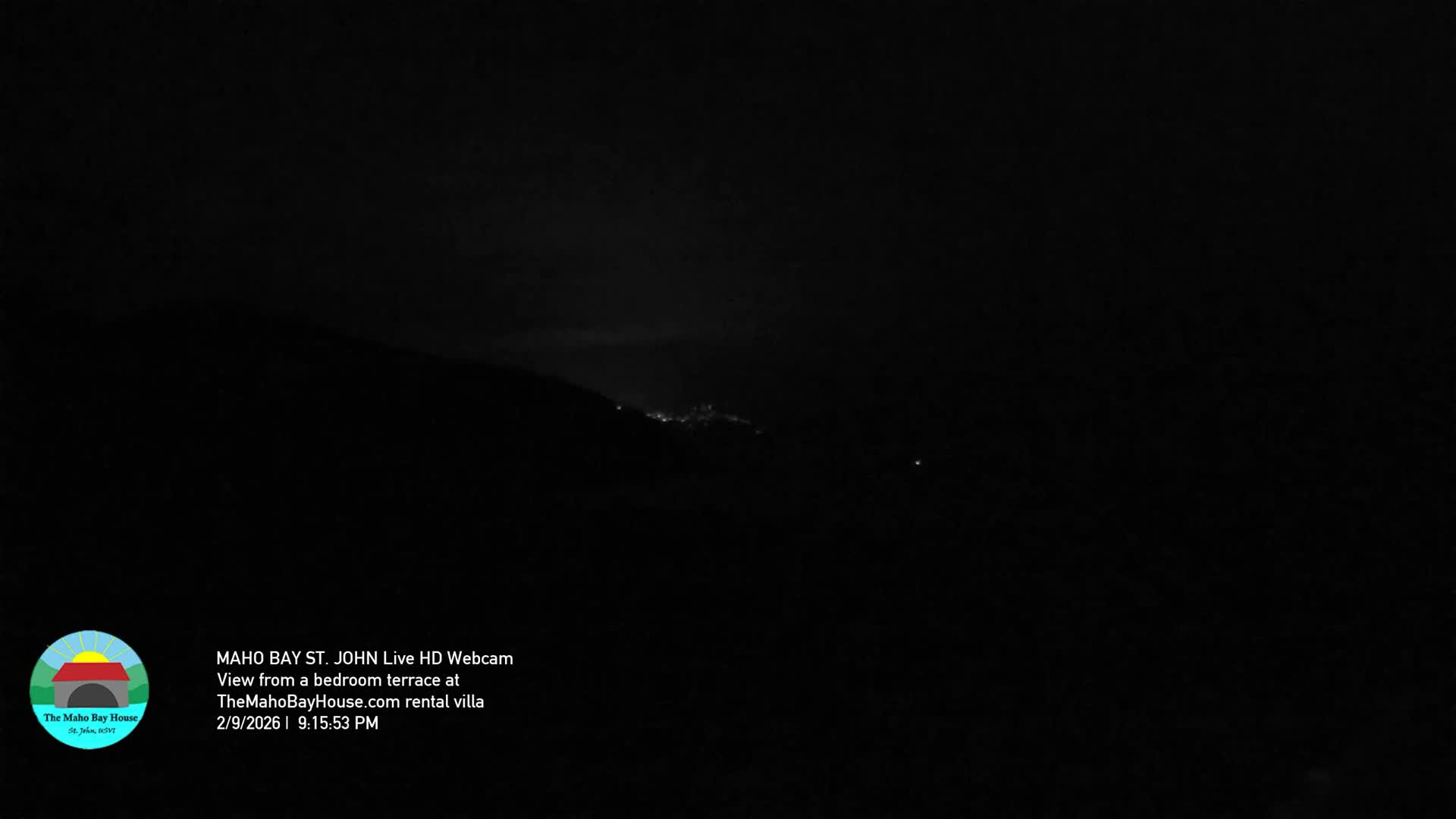 St. John, Maho Bay Skyline Live Cam - Central, St. John, United States Virgin Islands, USA